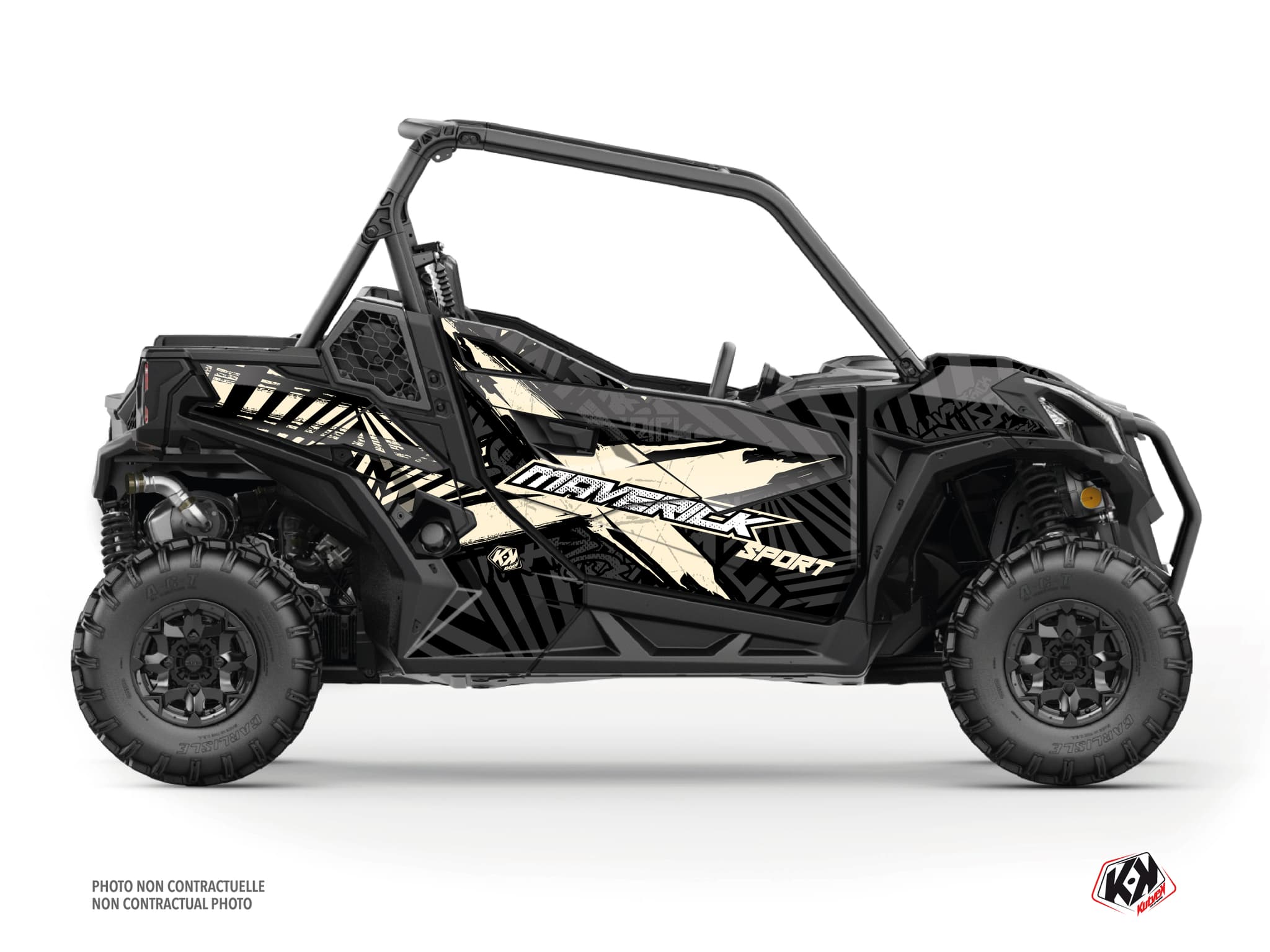 kit graphique ssv can-am maverick sport kollector sable