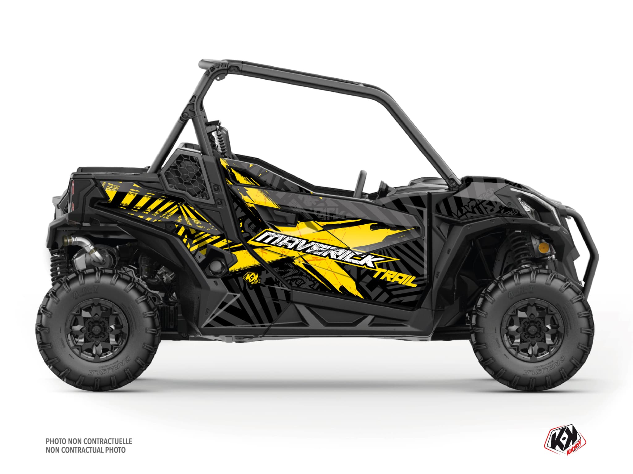 Kit graphique SSV CAN-AM MAVERICK TRAIL KOLLECTOR Jaune