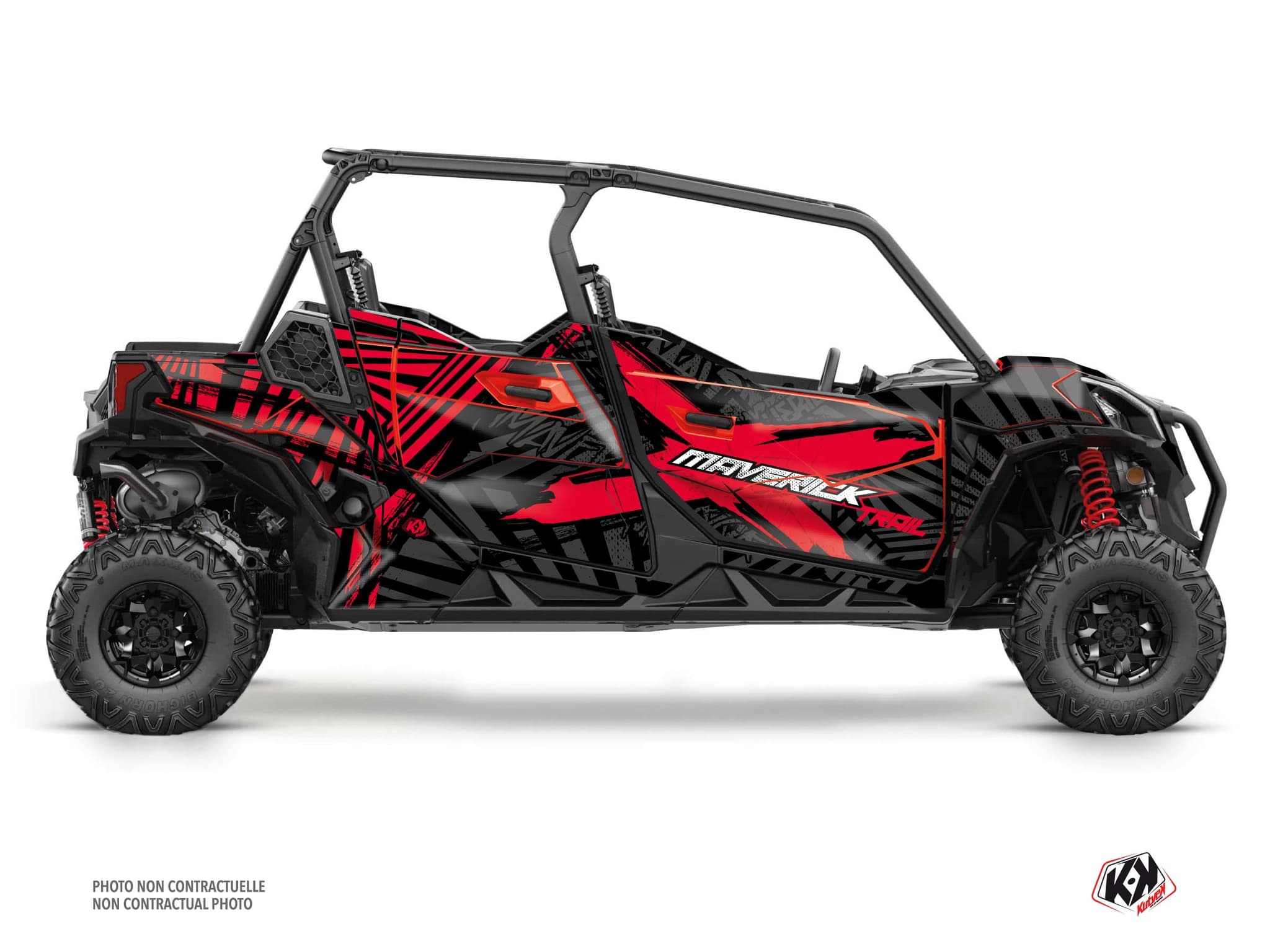 Kit graphique SSV CAN-AM MAVERICK TRAIL MAX KOLLECTOR Rouge