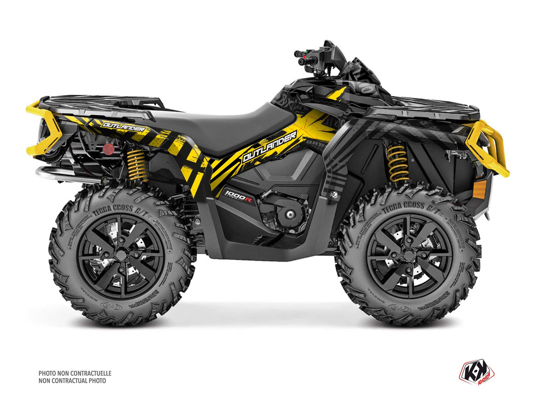 Kit graphique Quad CAN-AM OUTLANDER 1000 R KOLLECTOR Jaune | Can am | Kutvek