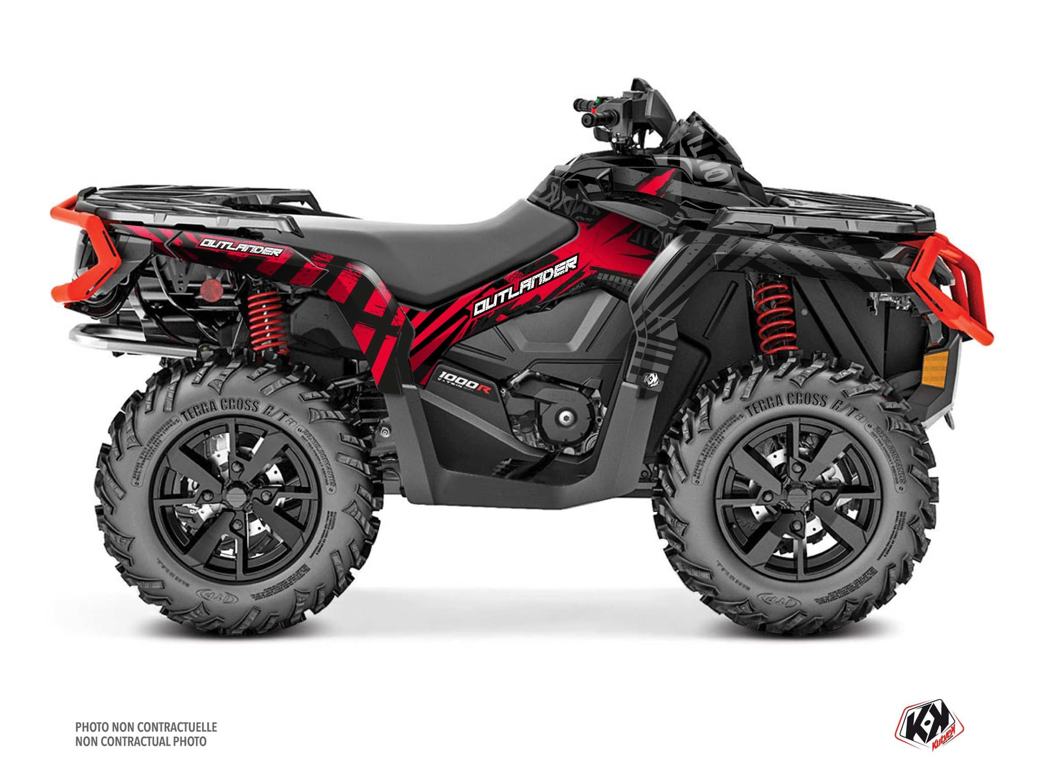 Kit graphique Quad CAN-AM OUTLANDER 1000 R KOLLECTOR Rouge | Can am | Kutvek