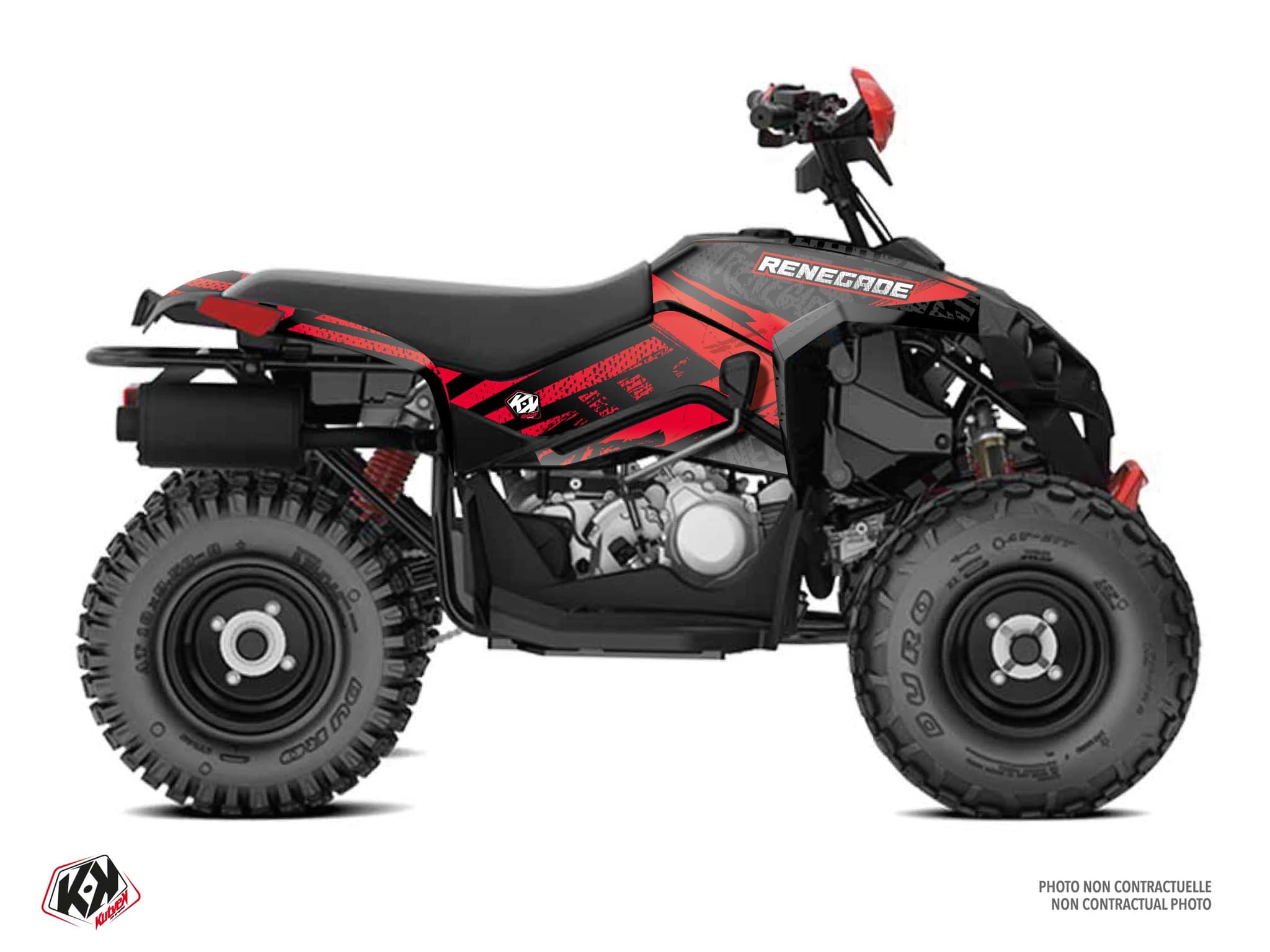 Kit graphique Quad CAN-AM RENEGADE 110 KOLLECTOR Rouge
