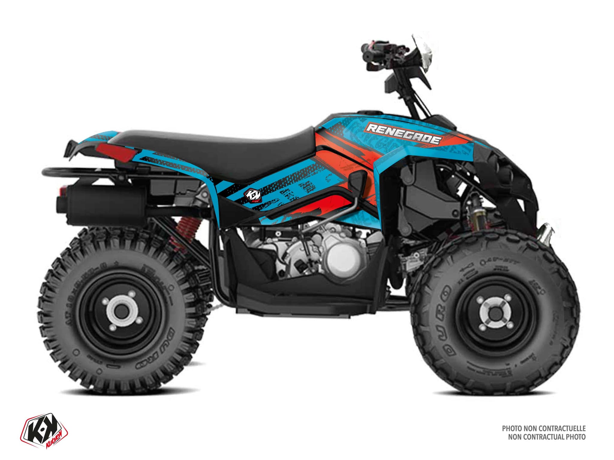 Kit graphique Quad CAN-AM RENEGADE 110 KOLLECTOR Turquoise