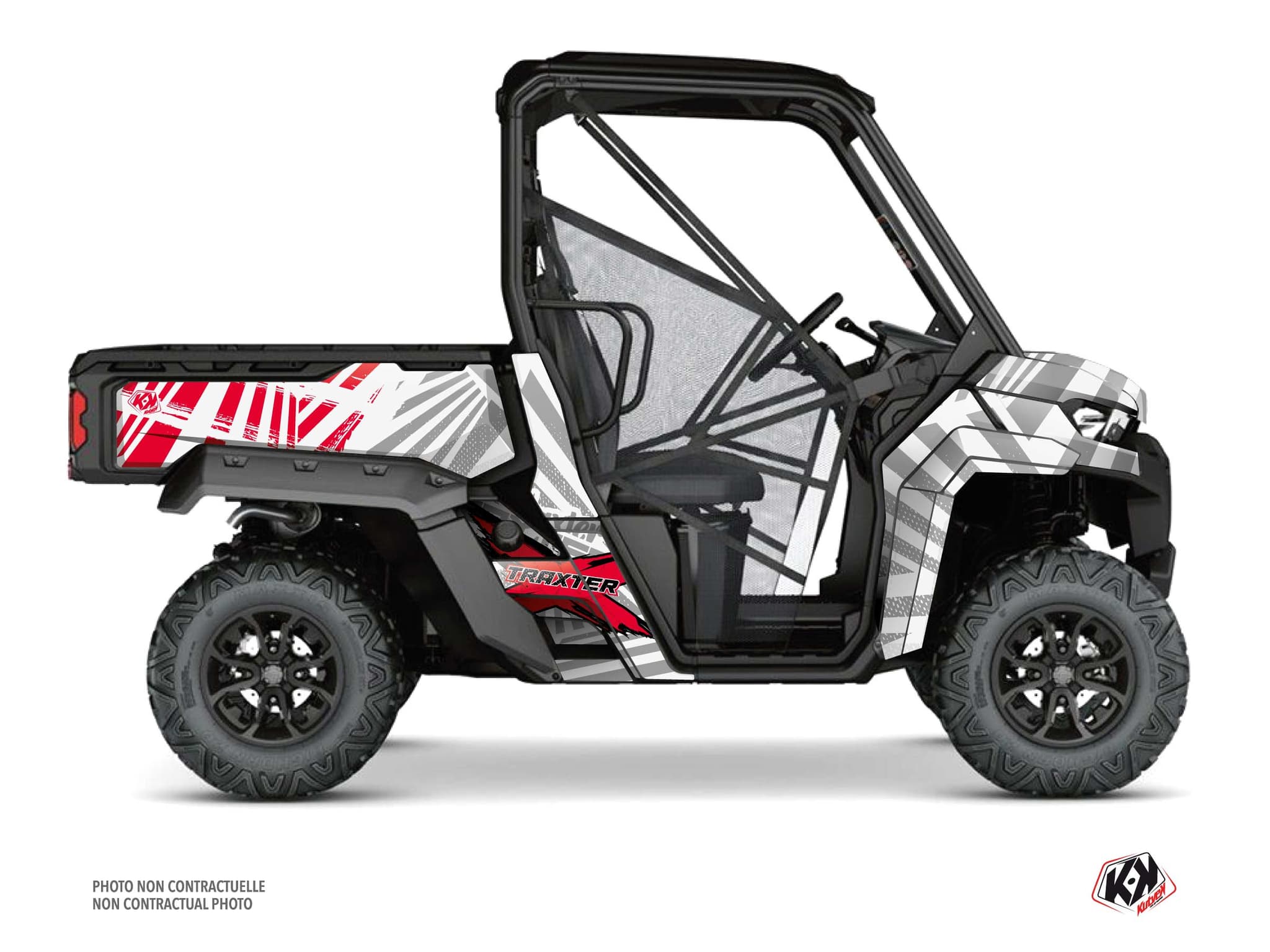 kit graphique ssv can-am traxter kollector blanc