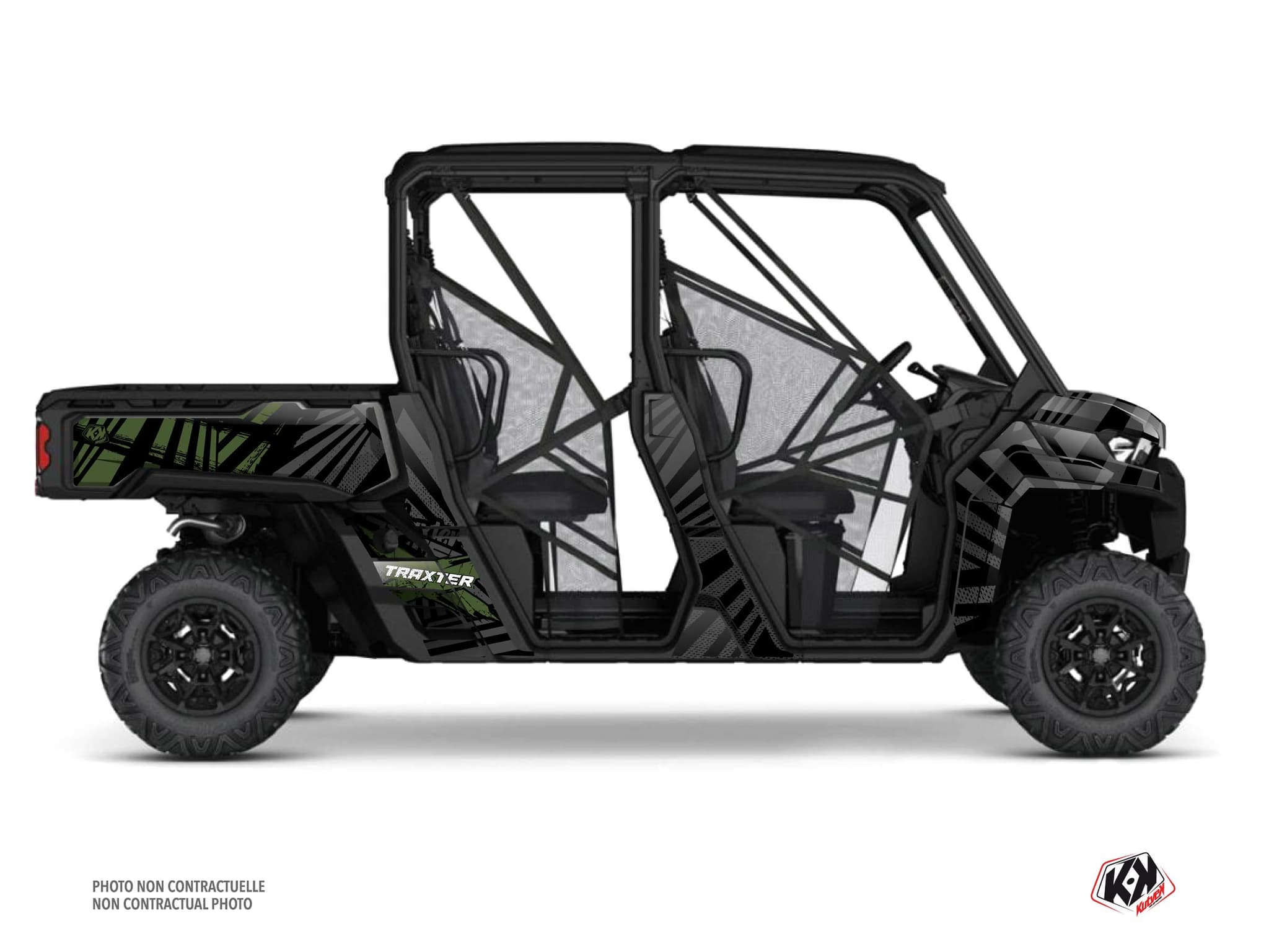 Kit Graphique ssv can-am traxter max kollector vert