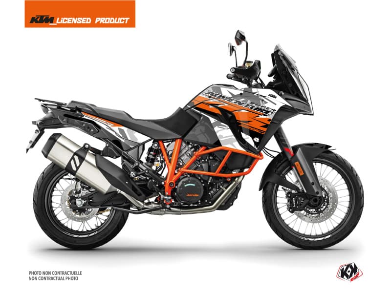 Kit graphique Moto Kombat KTM 1290 Super Adventure R Gris Orange