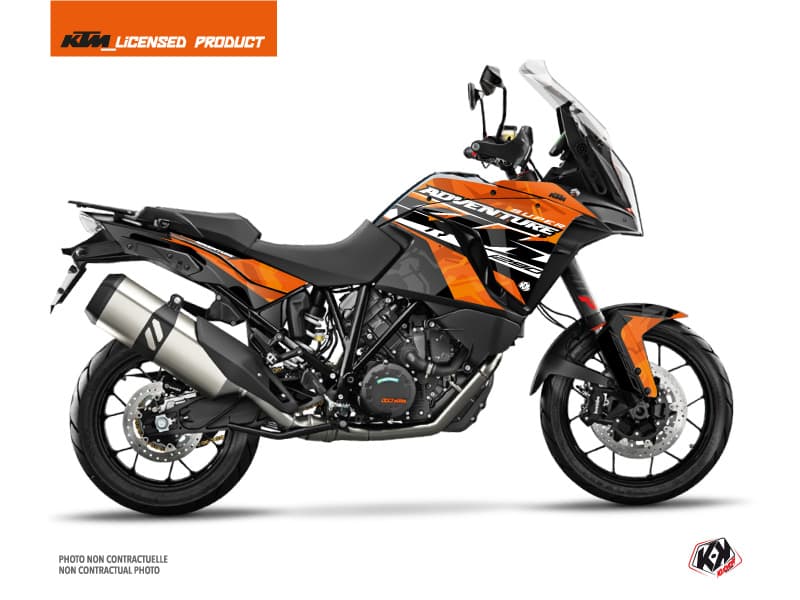 kit graphique moto ktm super adventure 1290 s kombat orange