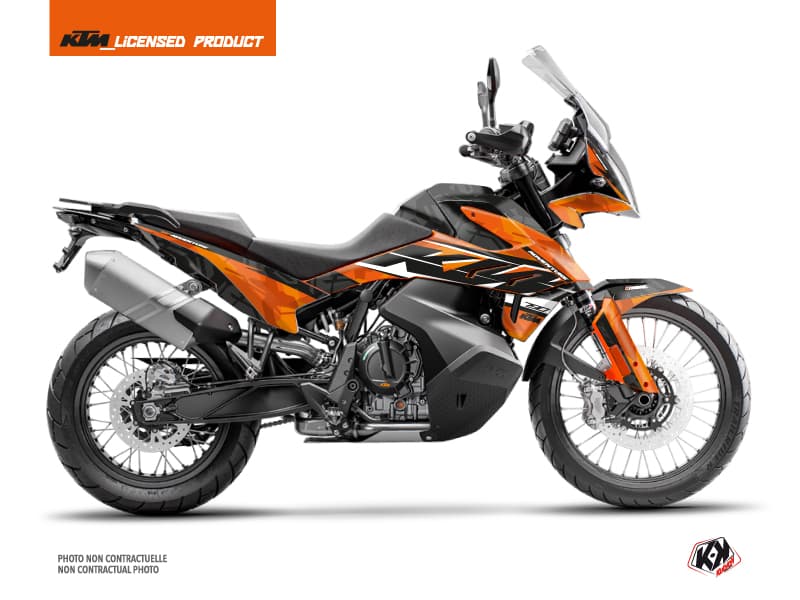 kit graphique moto ktm adventure 790 kombat orange