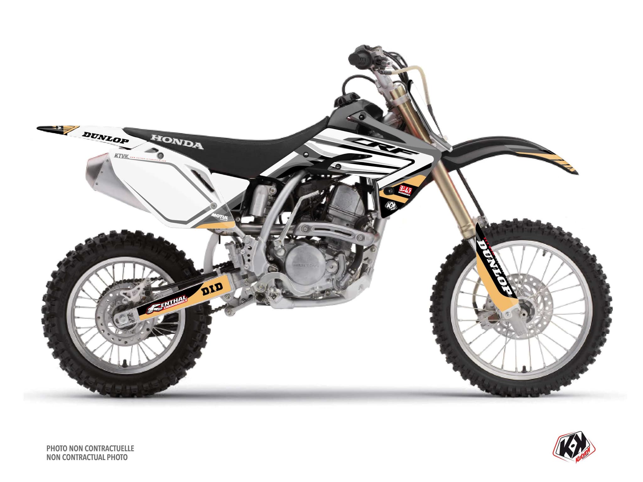 kit graphique motocross honda crf 150 r kondor gris