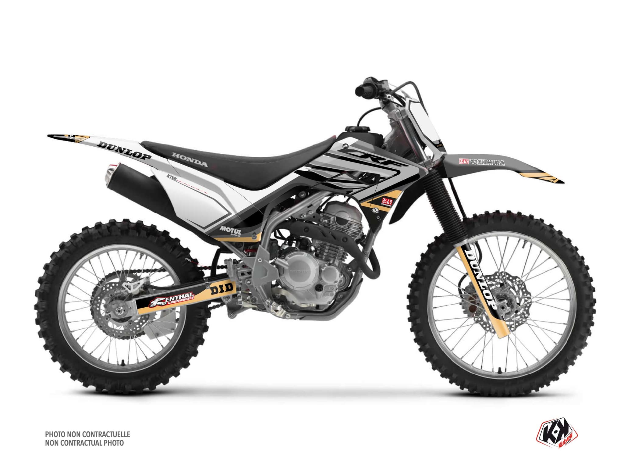 kit graphique motocross honda crf 250 f kondor gris