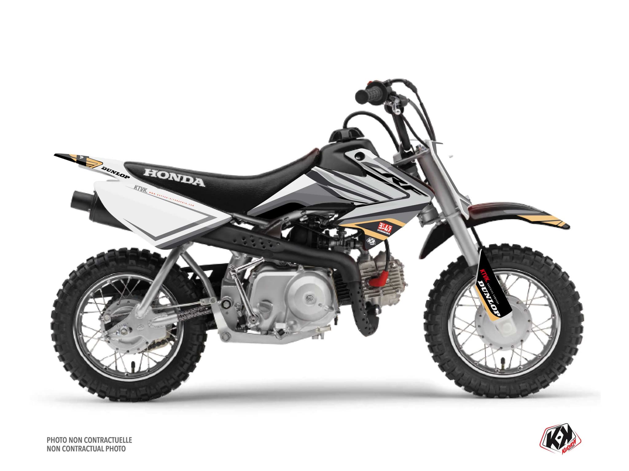 kit graphique motocross honda crf 50 kondor gris