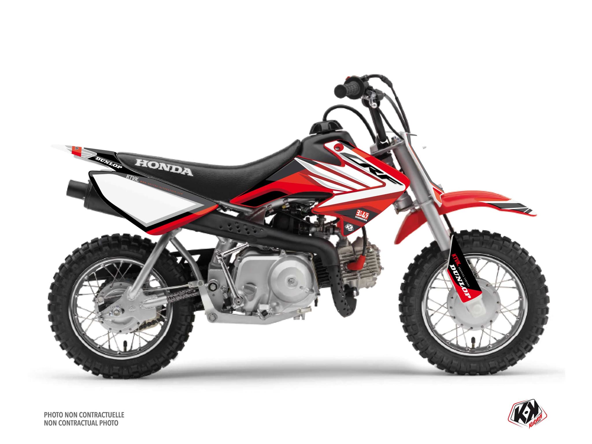 Kit graphique Moto Cross Kondor Honda 50 CRF Rouge