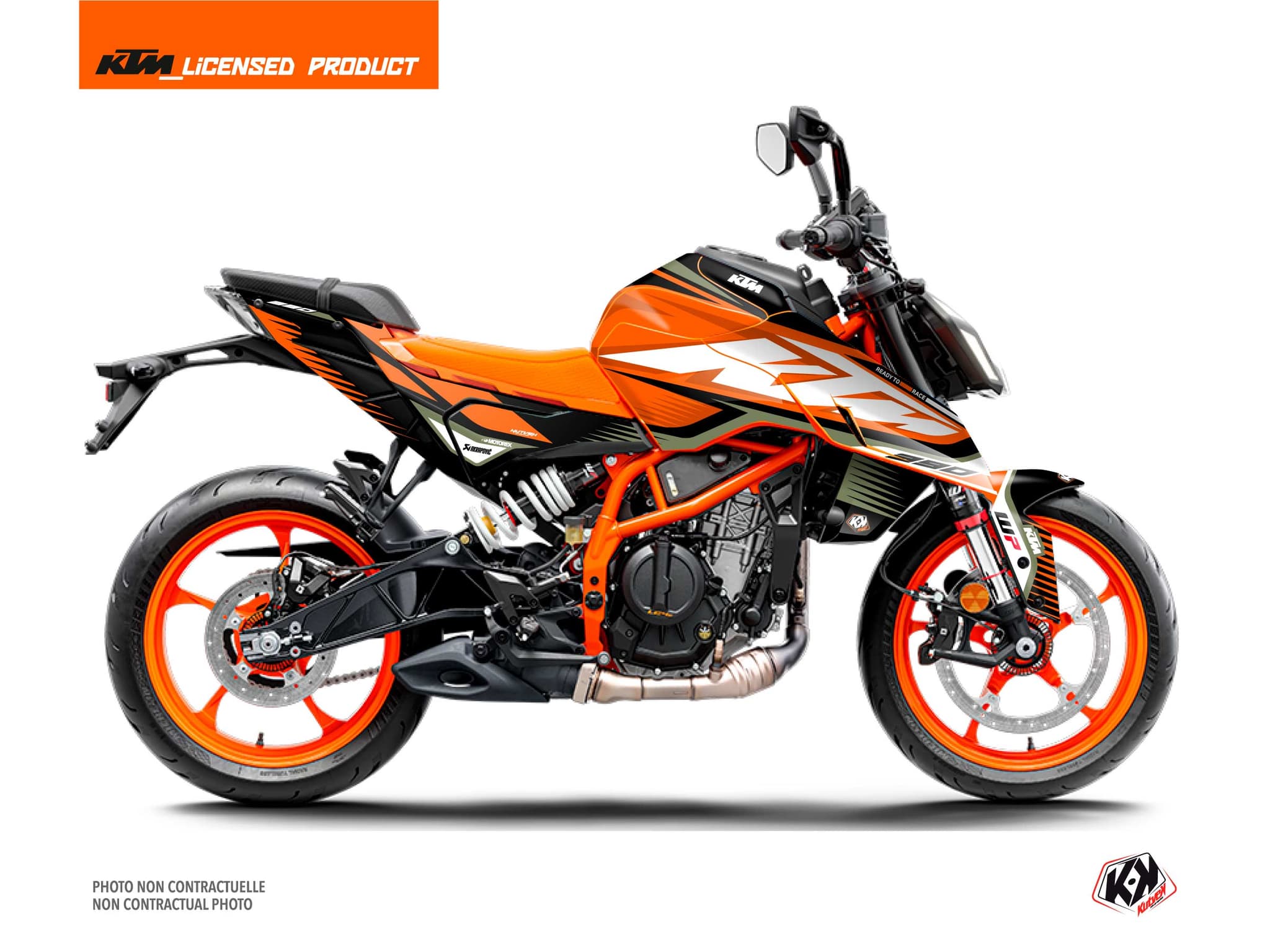 street bike ktm duke 390 koyot khaki graphic kit