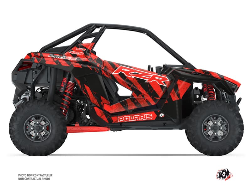 Kit graphique SSV Krack Polaris RZR PRO XP Rouge