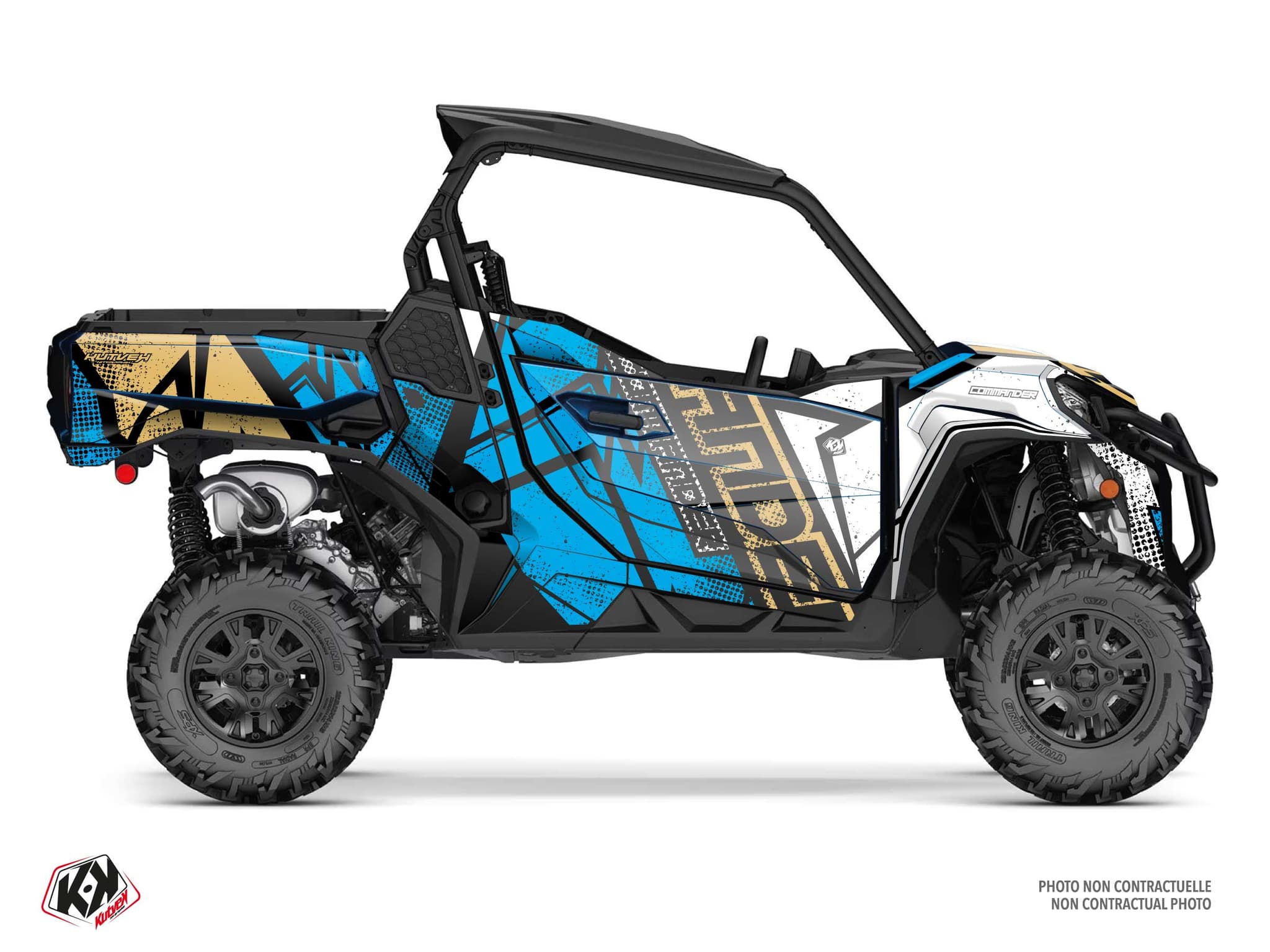 kit de decoración ssv can-am commander kraft azul | Can am | Kutvek