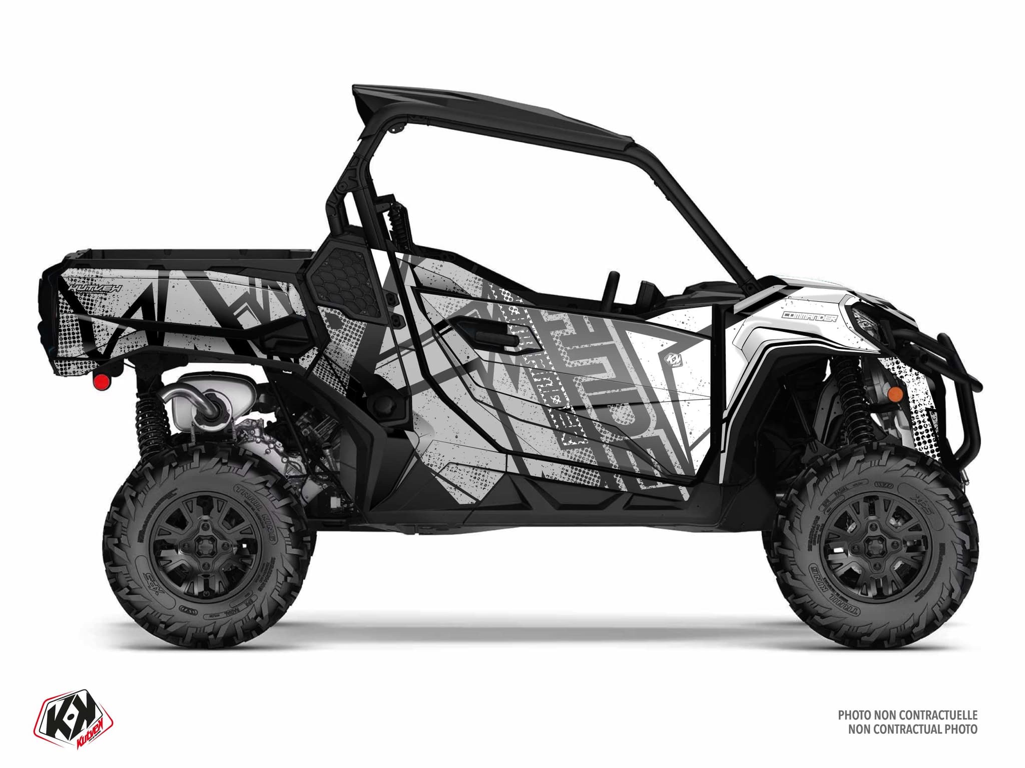 Kit graphique SSV CAN-AM COMMANDER KRAFT Gris | Can am | Kutvek
