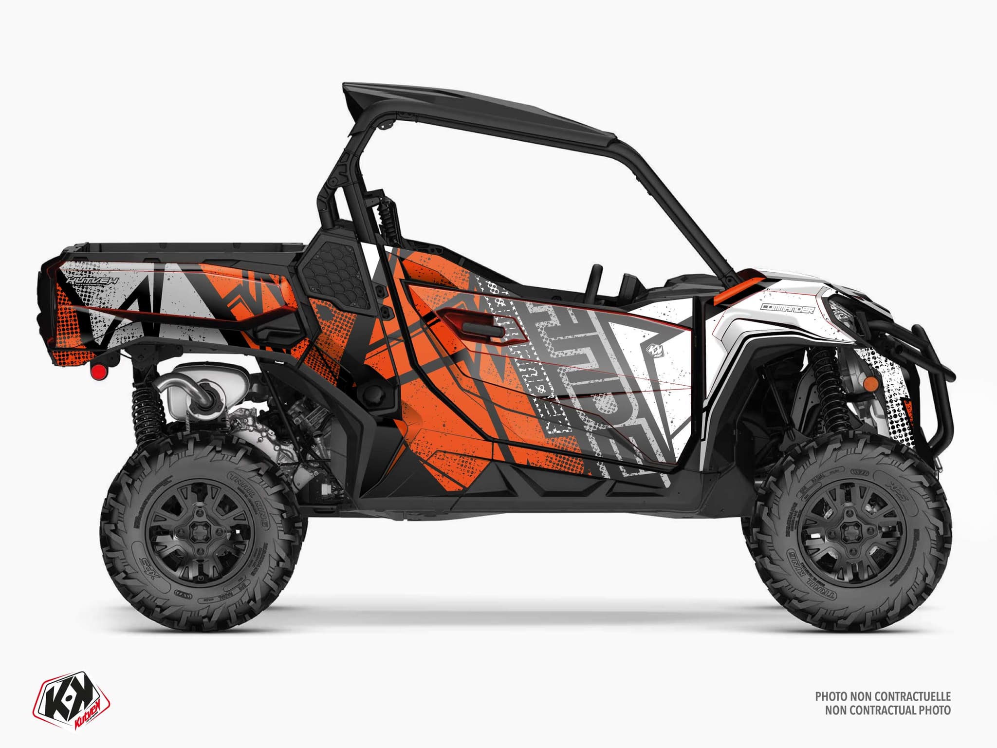Kit graphique SSV CAN-AM COMMANDER KRAFT Rouge | Can am | Kutvek