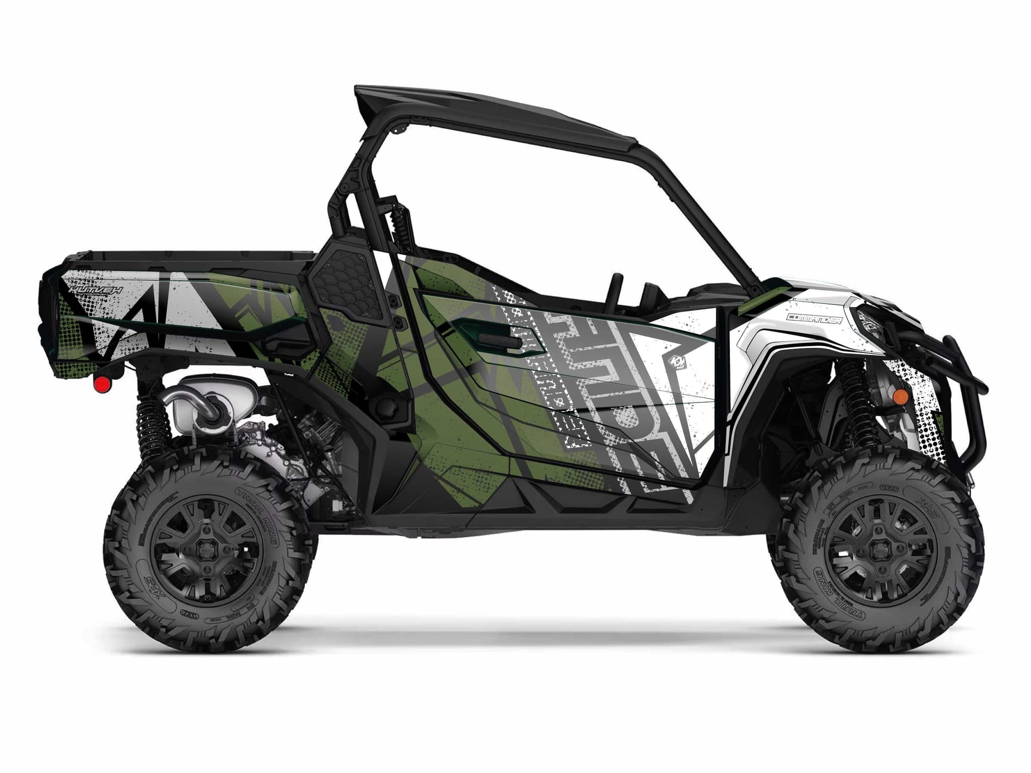 Kit graphique SSV CAN-AM COMMANDER KRAFT Vert | Can am | Kutvek