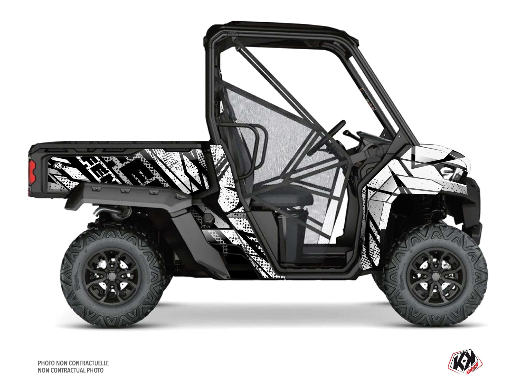 kit graphique ssv can-am defender kraft blanc | Can am | Kutvek