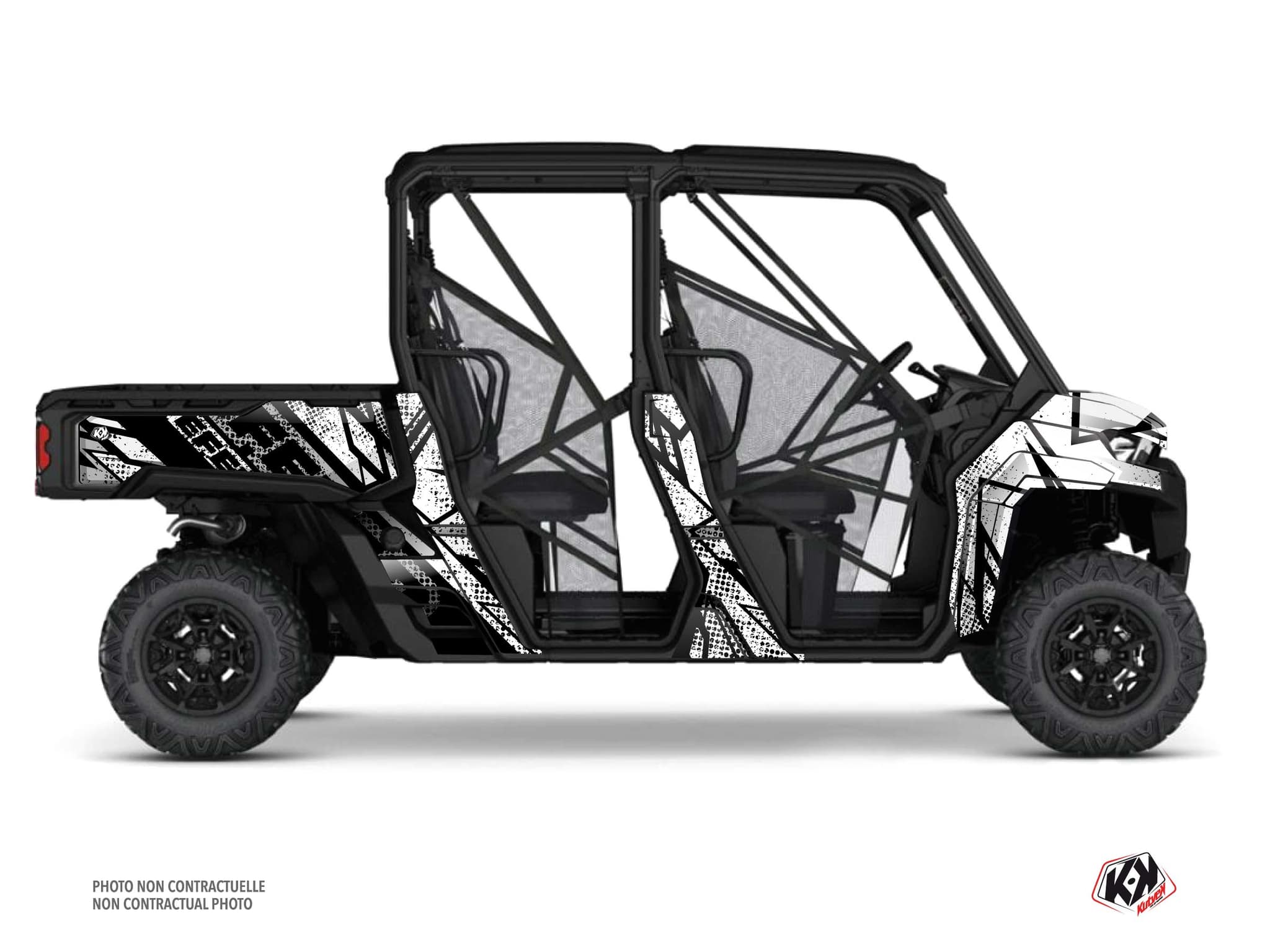 kit graphique ssv can-am defender max kraft blanc