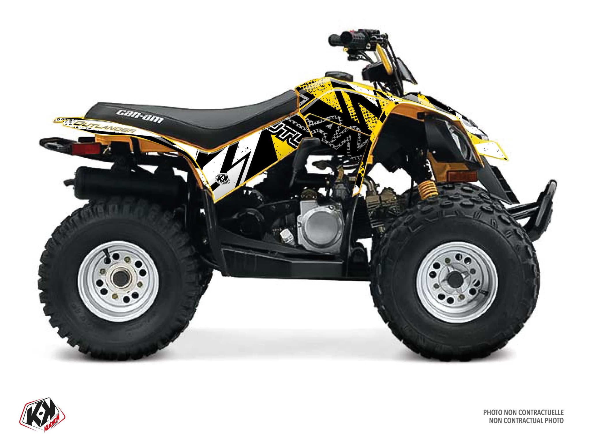 Kit graphique Quad CAN-AM DS 90 KRAFT Jaune