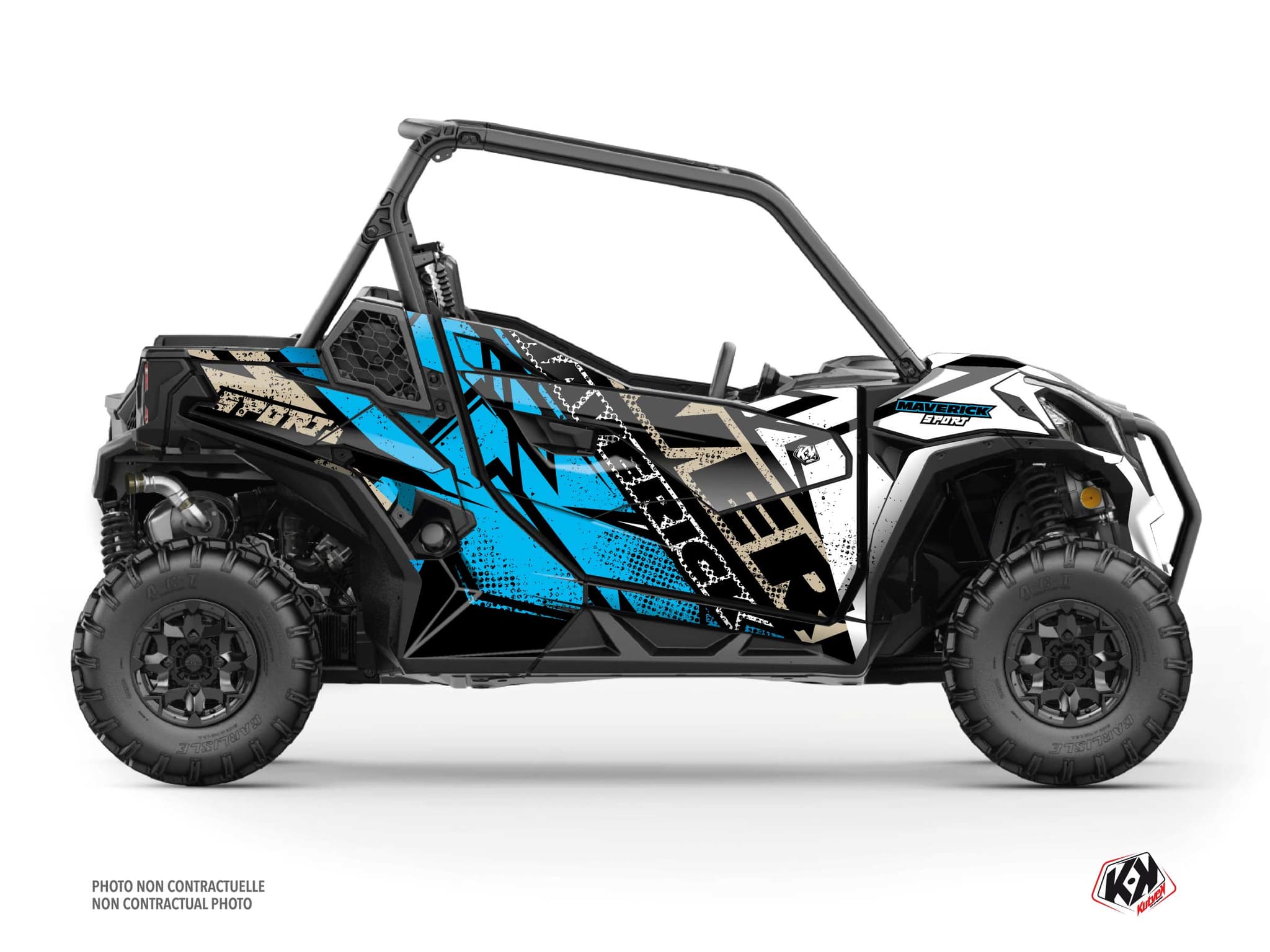 kit decorativo ssv kraft can am maverick sport bianco blu | Can am | Kutvek