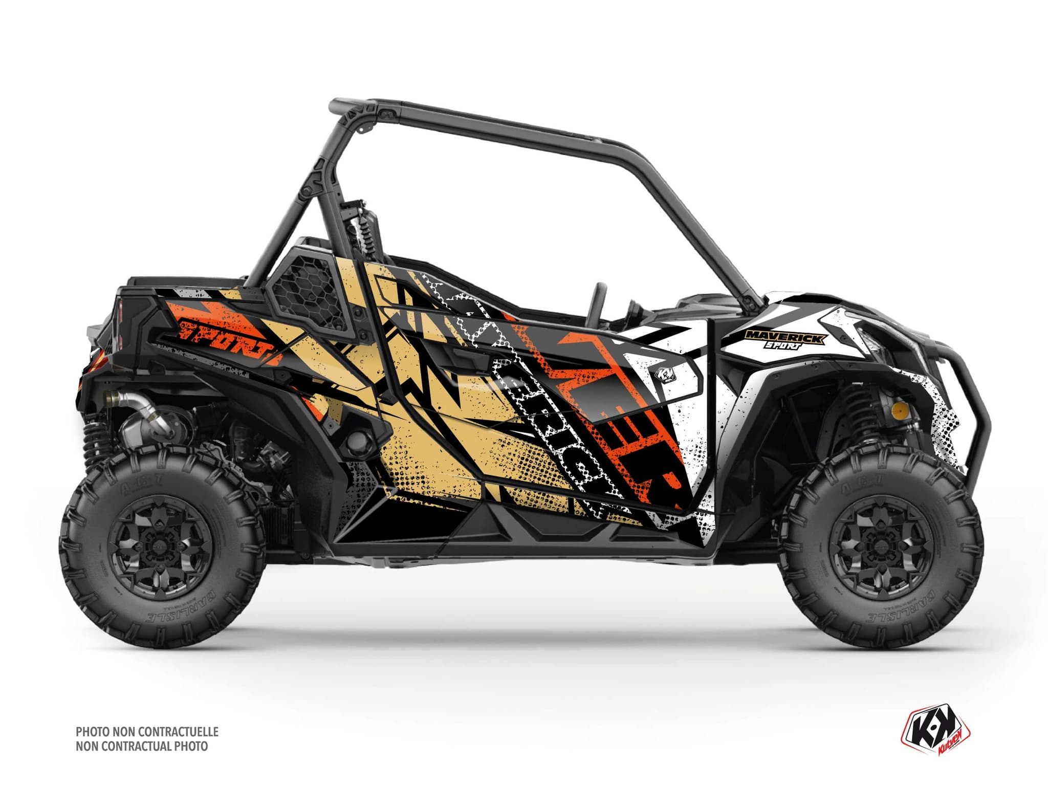 kit graphique ssv can-am maverick sport kraft sable