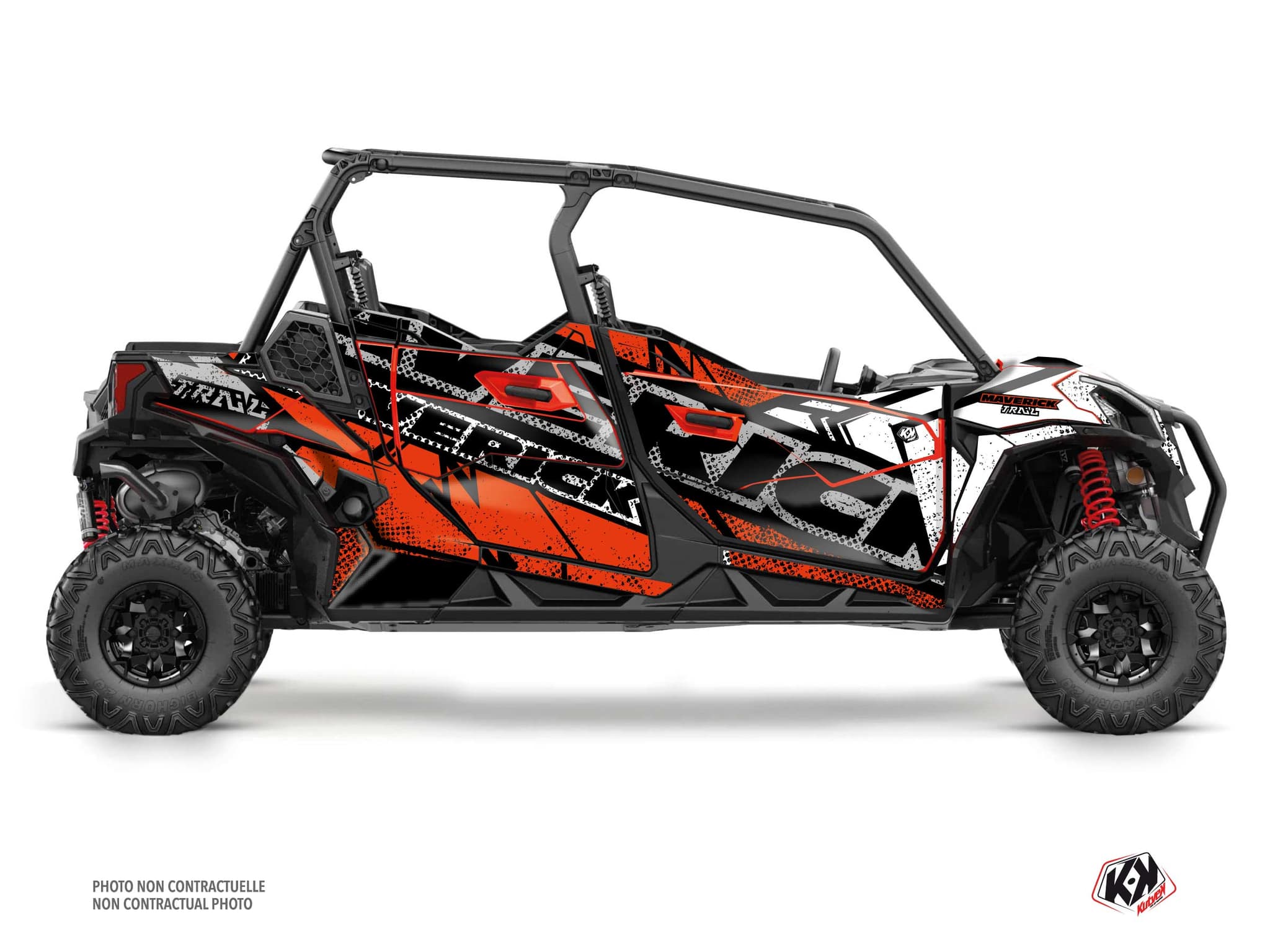 Kit graphique SSV CAN-AM MAVERICK TRAIL MAX KRAFT Rouge
