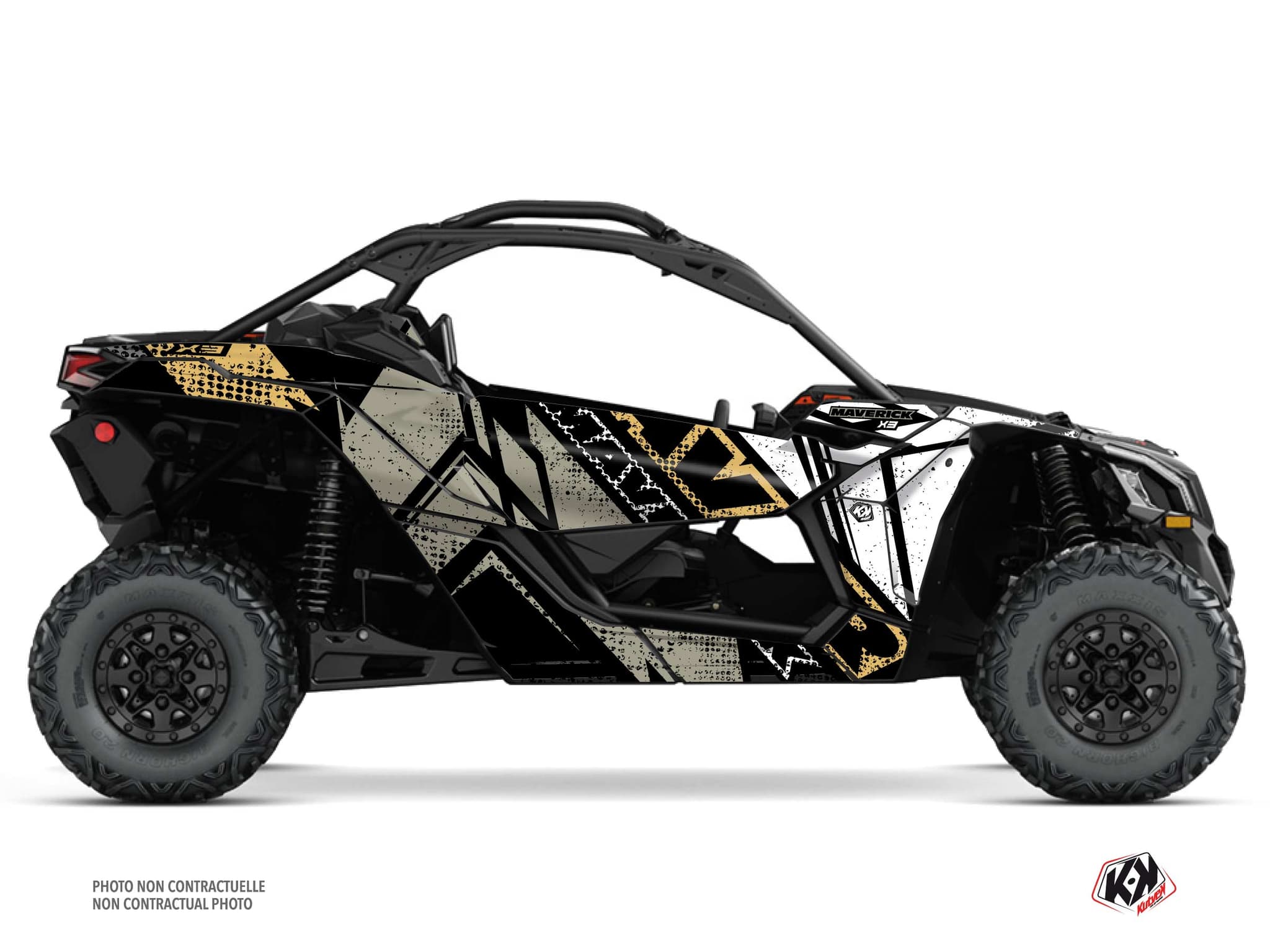 Kit graphique SSV CAN-AM MAVERICK X3 KRAFT Craie | Can am | Kutvek