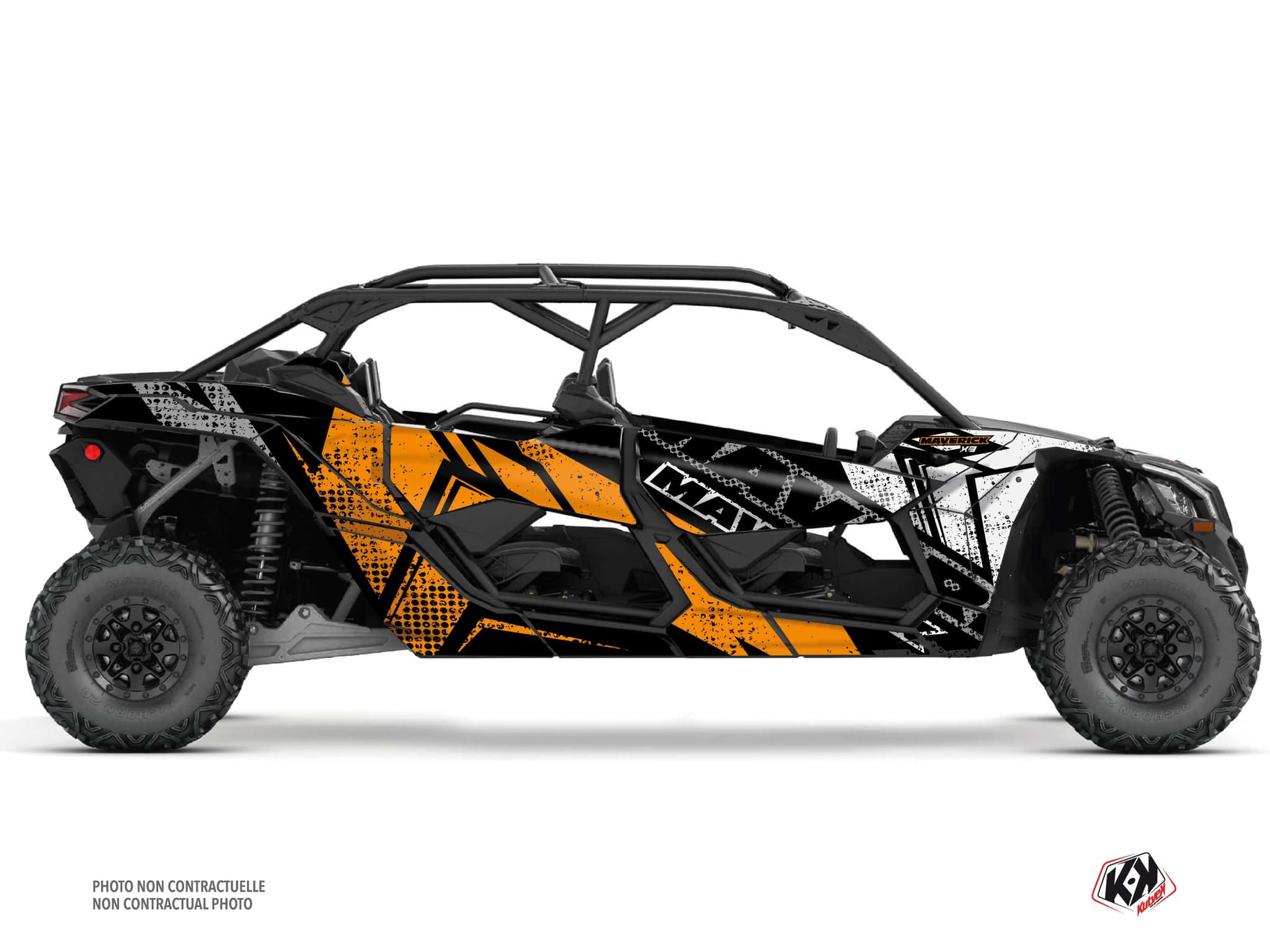 Kit graphique SSV CAN-AM MAVERICK X3 MAX KRAFT Orange