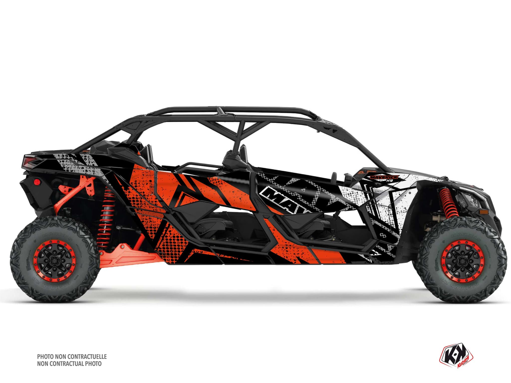 Kit graphique SSV CAN-AM MAVERICK X3 MAX KRAFT Rouge