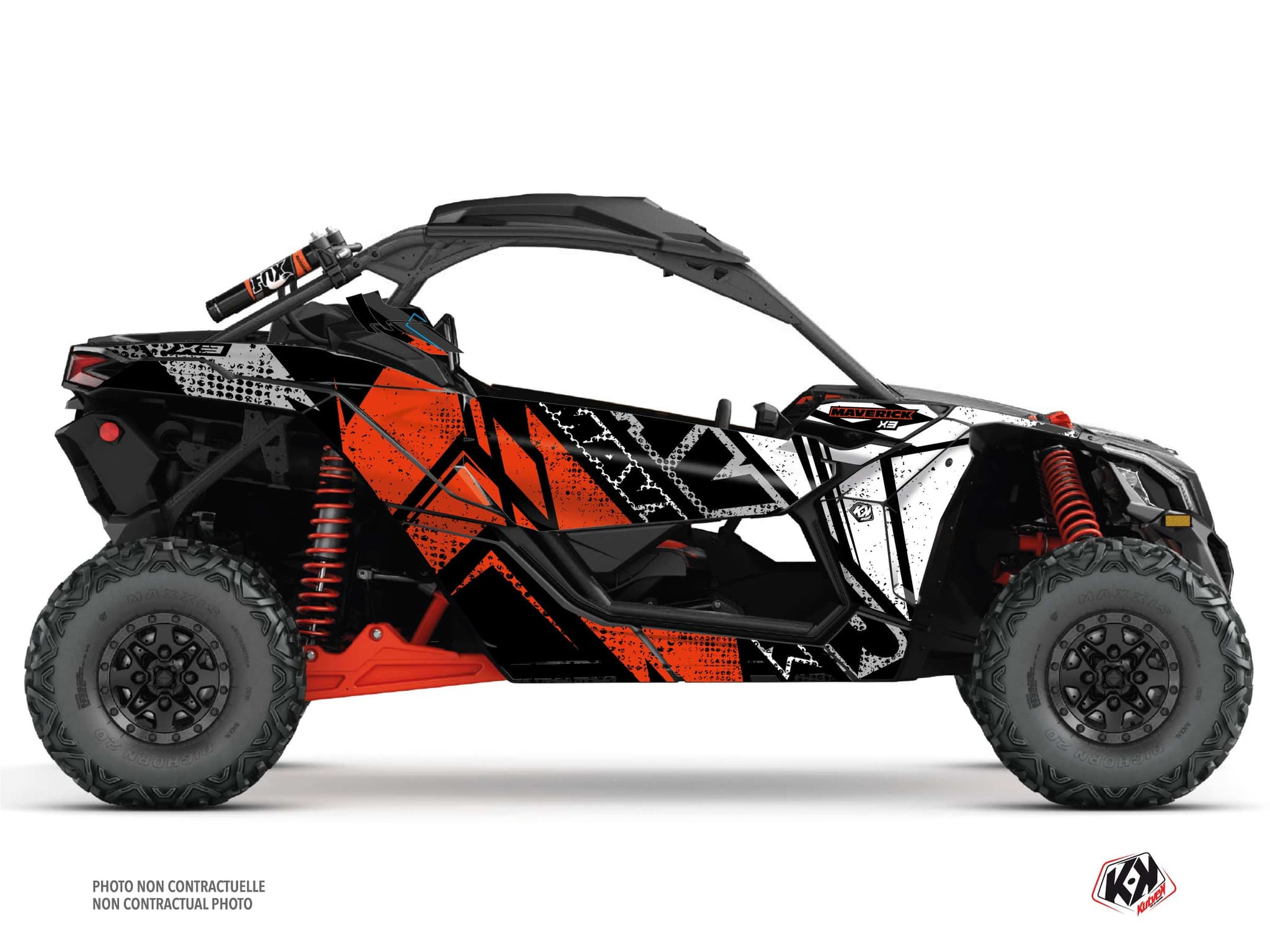 Kit graphique SSV CAN-AM MAVERICK X3 KRAFT Rouge