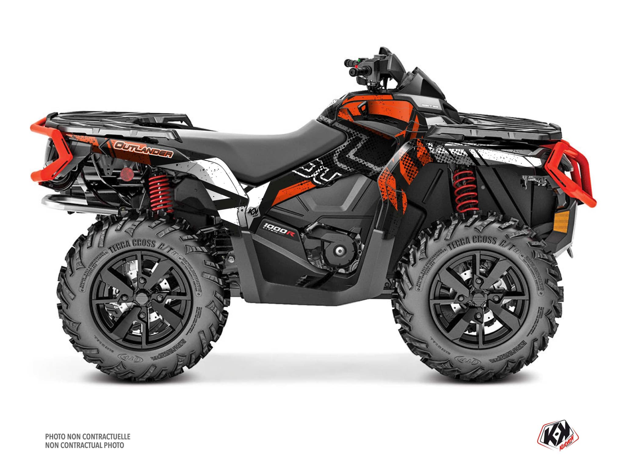 Kit graphique Quad CAN-AM OUTLANDER 1000 R KRAFT Rouge | Can am | Kutvek