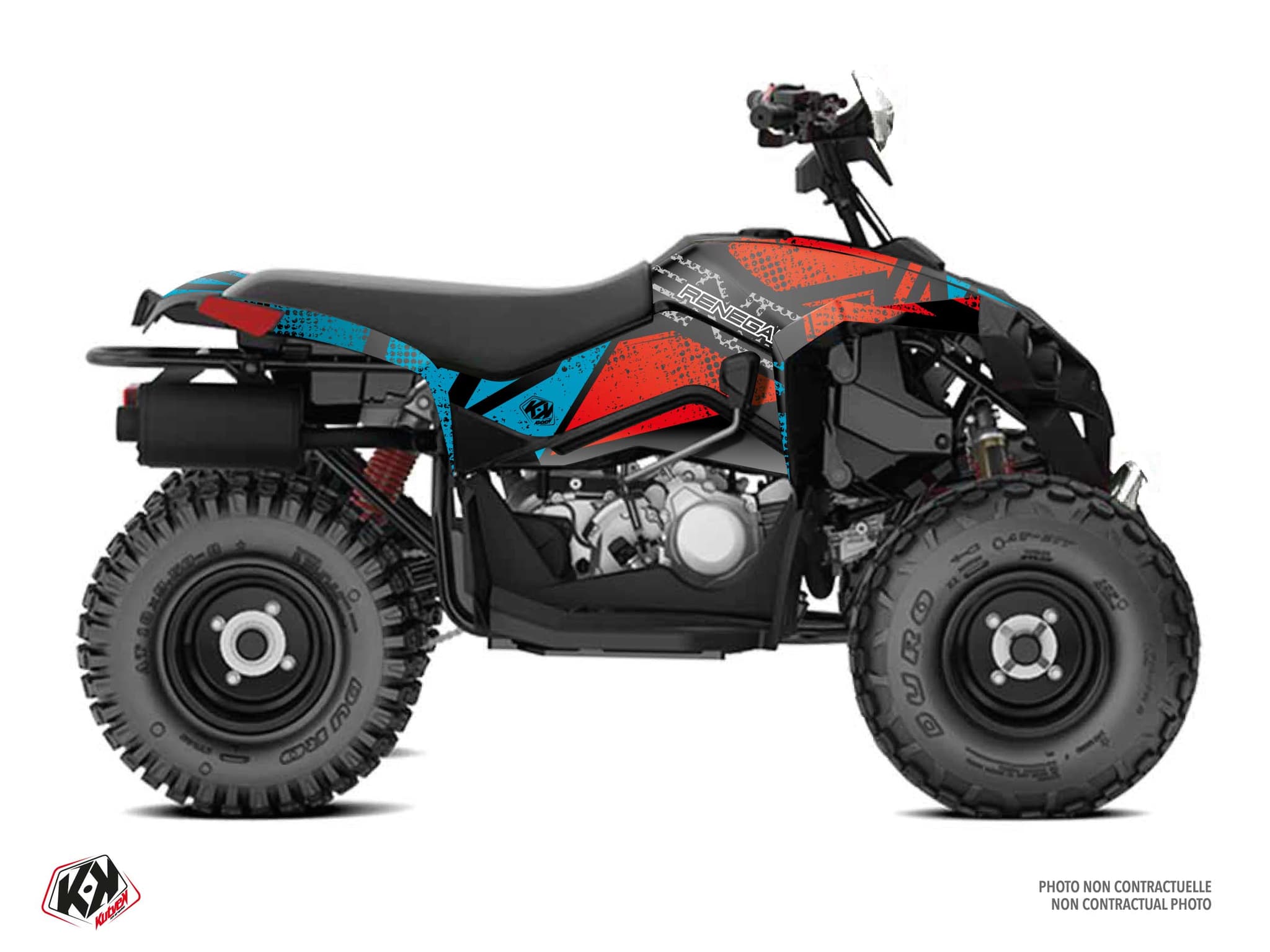 Kit graphique Quad CAN-AM RENEGADE 110 KRAFT Turquoise