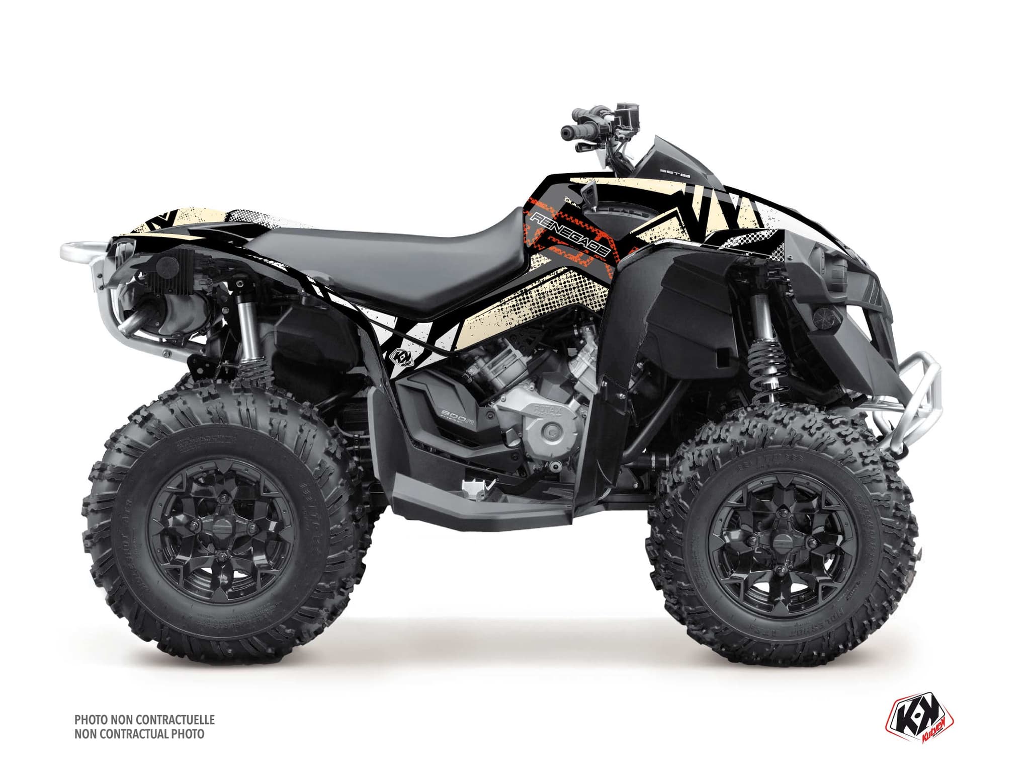 atv can-am renegade kraft sand graphic kit