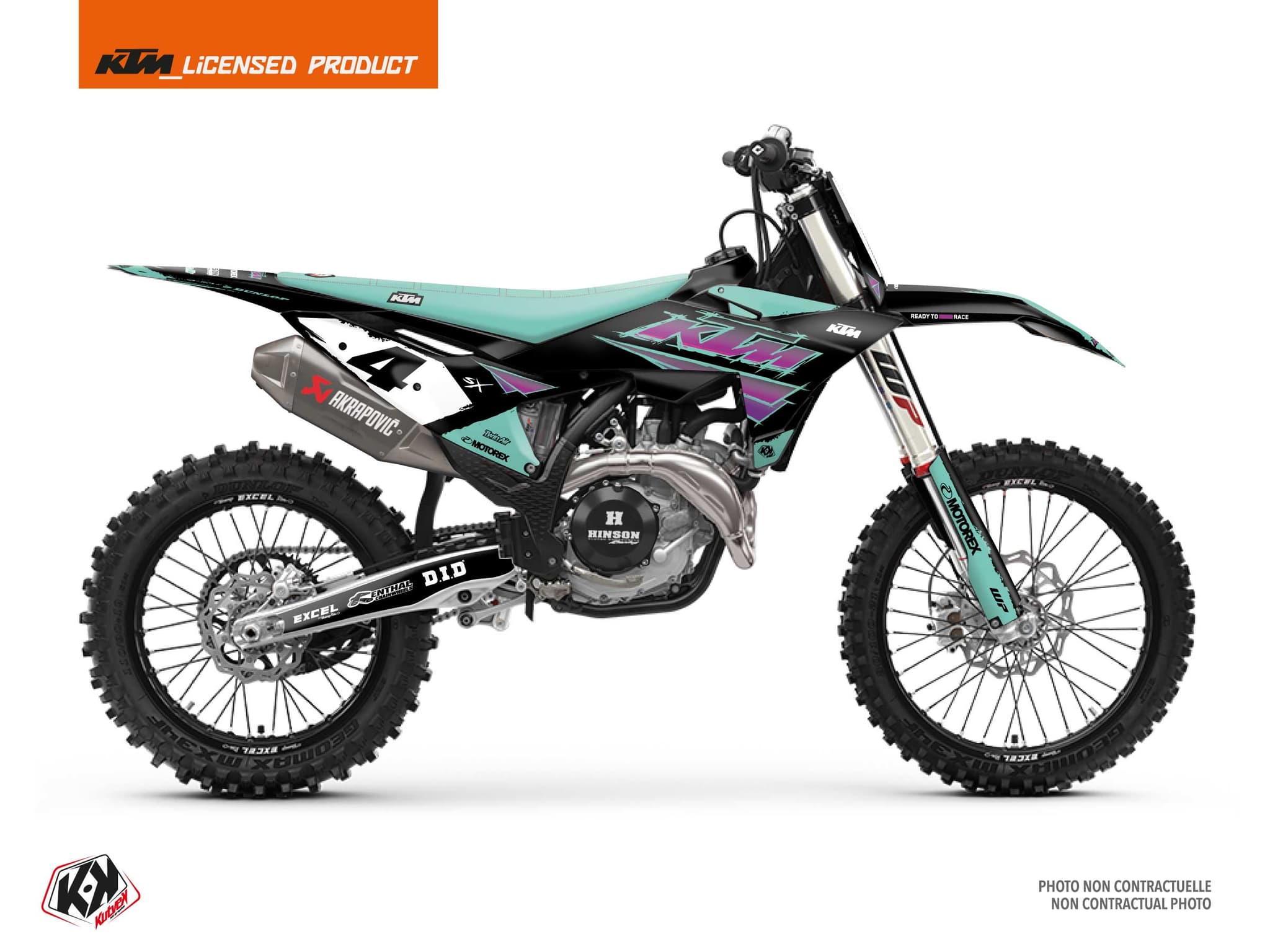 Graphic Kit Kurt Black Dirt Bike KTM SX 450 F