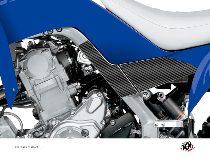 kit graphique protection de cadre quad kutvek yamaha 700 raptor 2013-2019 carbone x3