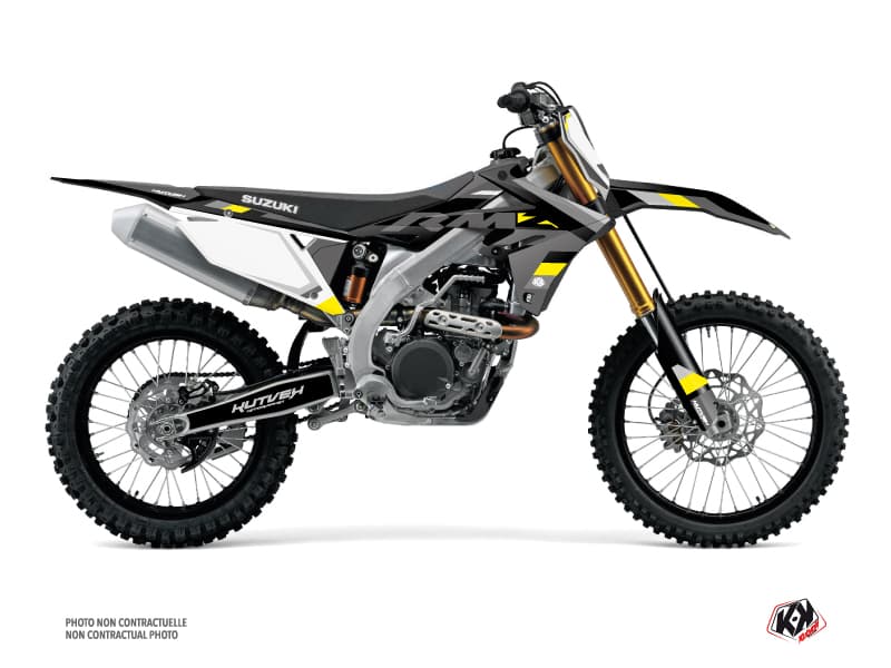 kit graphique motocross suzuki rm-z 250 label gris