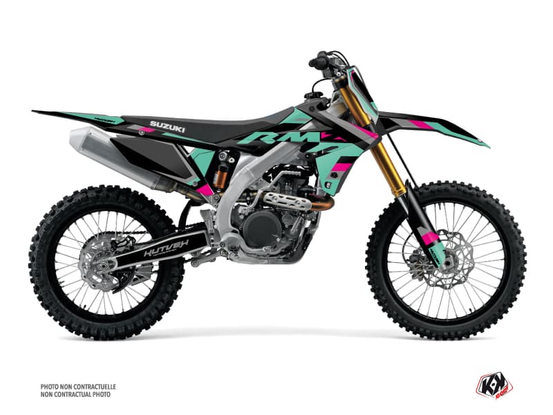 kit graphique motocross label suzuki drz 125l gris