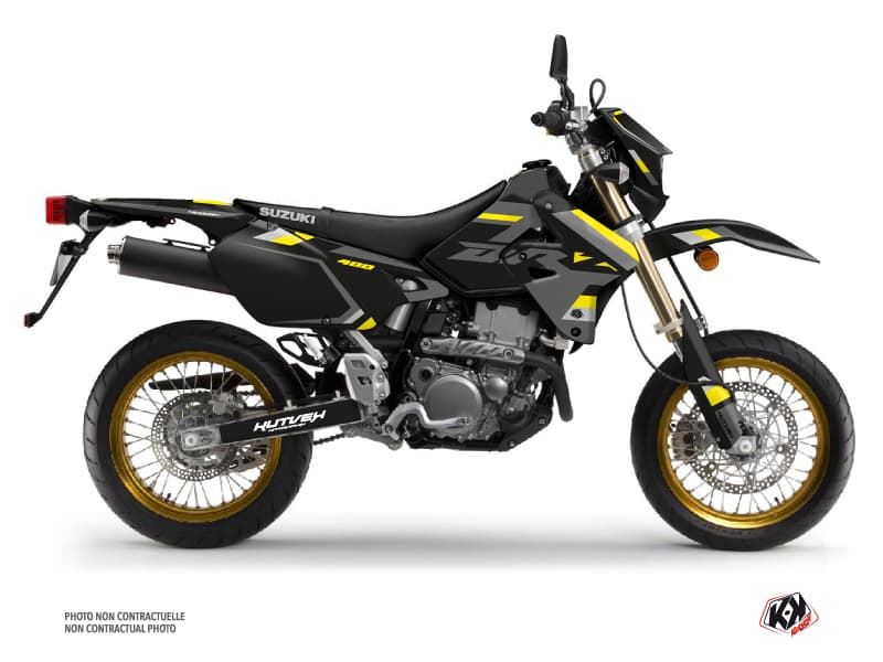 Kit graphique Moto Cross Label Suzuki DRZ 400 SM Gris