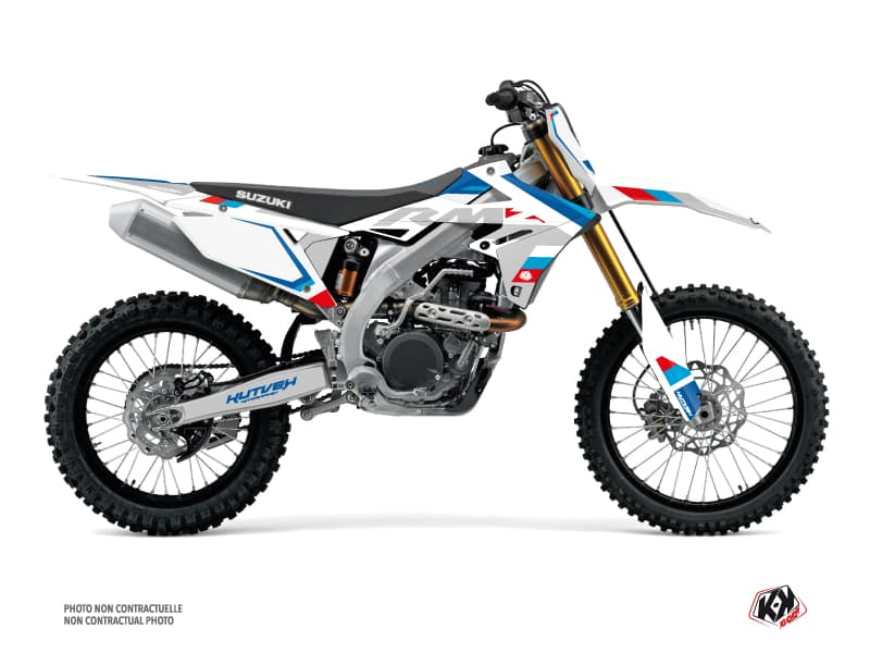 kit graphique motocross suzuki rm-z 450 label blanc