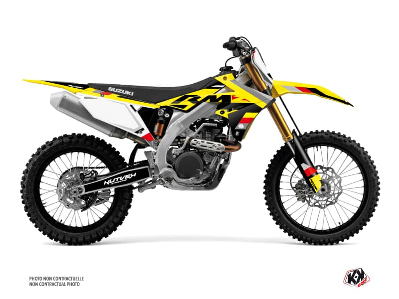 kit graphique motocross suzuki rm-z 450 label noir