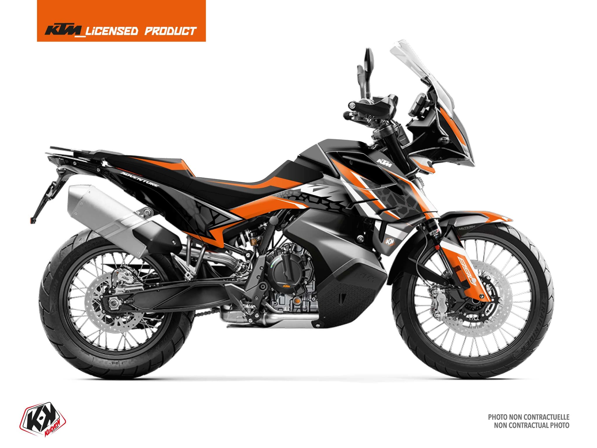 kit graphique moto ktm adventure 890 landslide noir