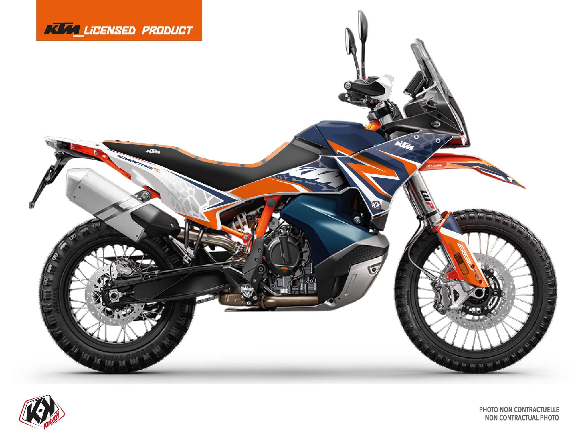 street bike ktm adventure 890 r landslide blue graphic kit
