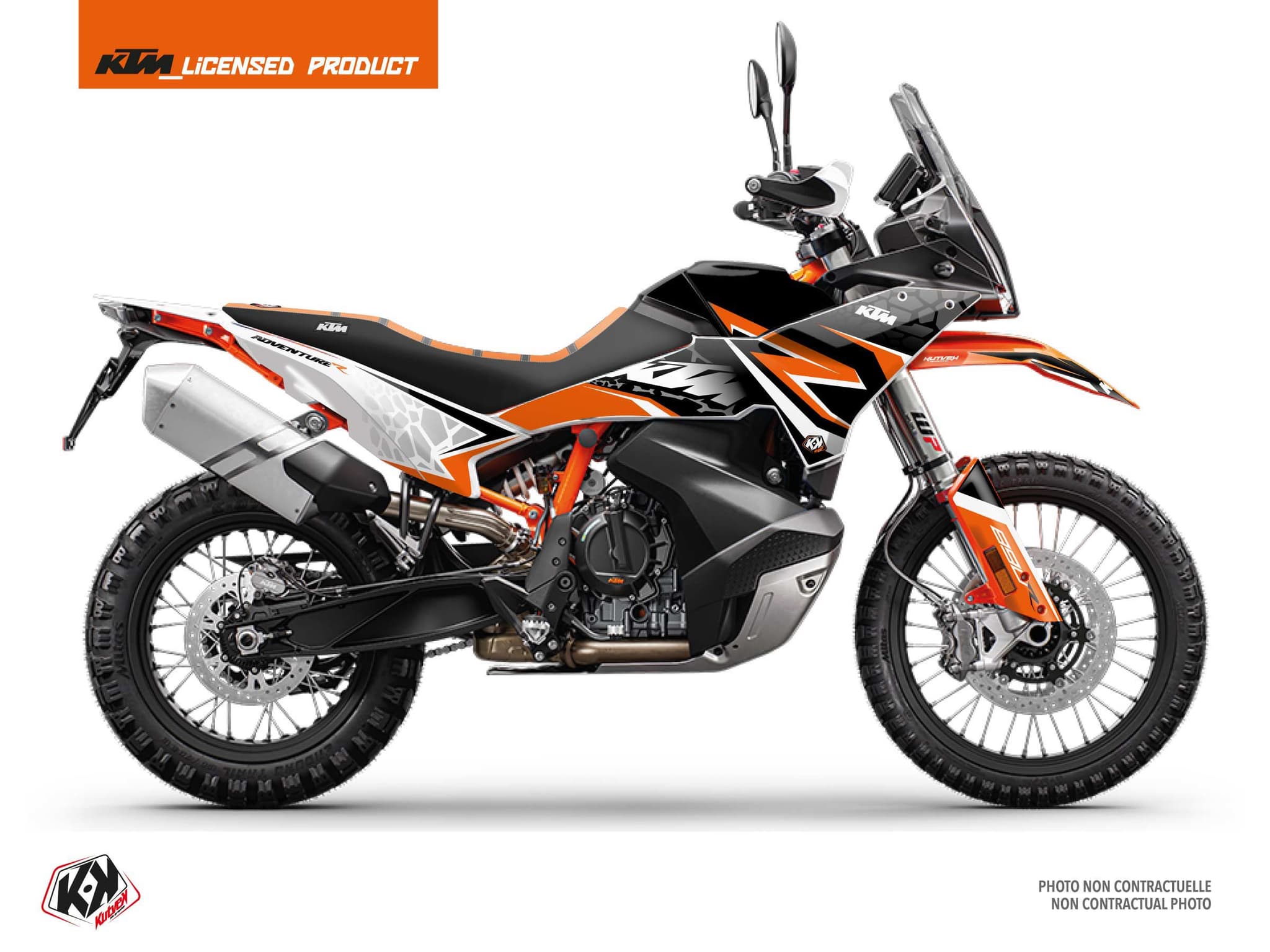 kit graphique moto ktm adventure 890 r landslide noir