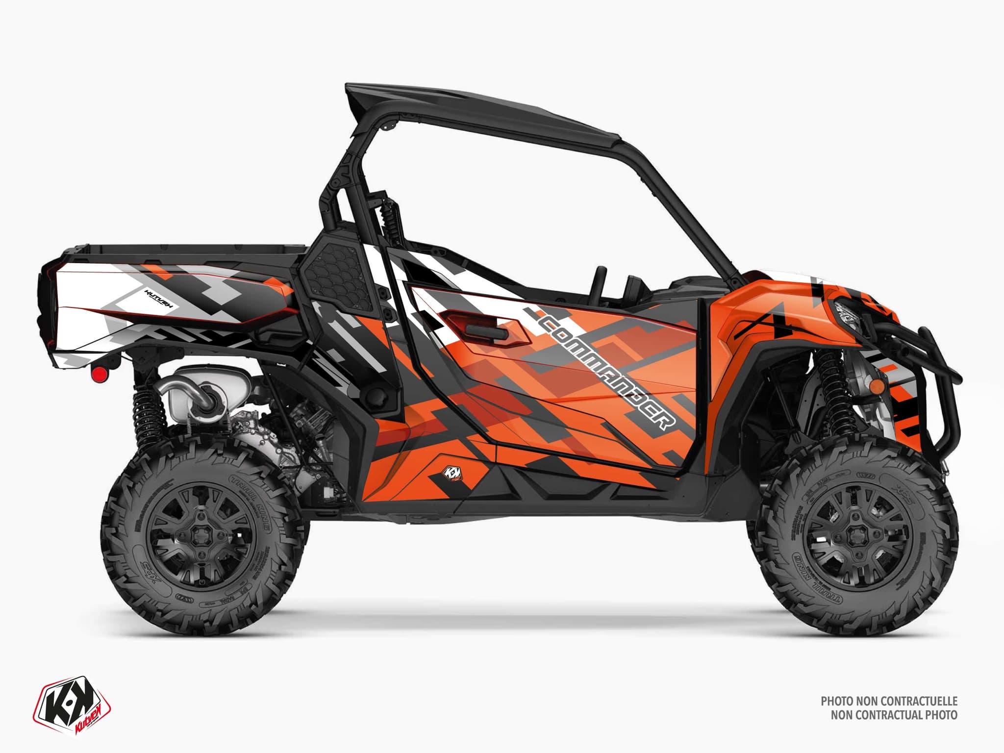 Kit graphique SSV CAN-AM COMMANDER LANE Rouge | Can am | Kutvek
