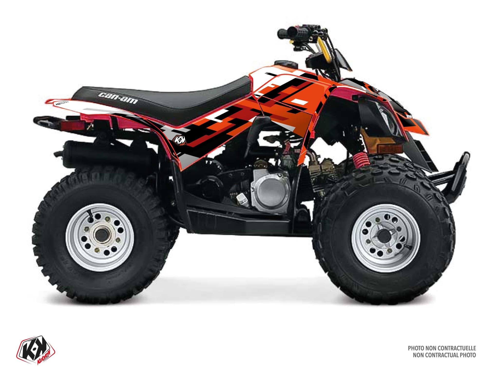 Kit graphique Quad CAN-AM DS 90 LANE Rouge
