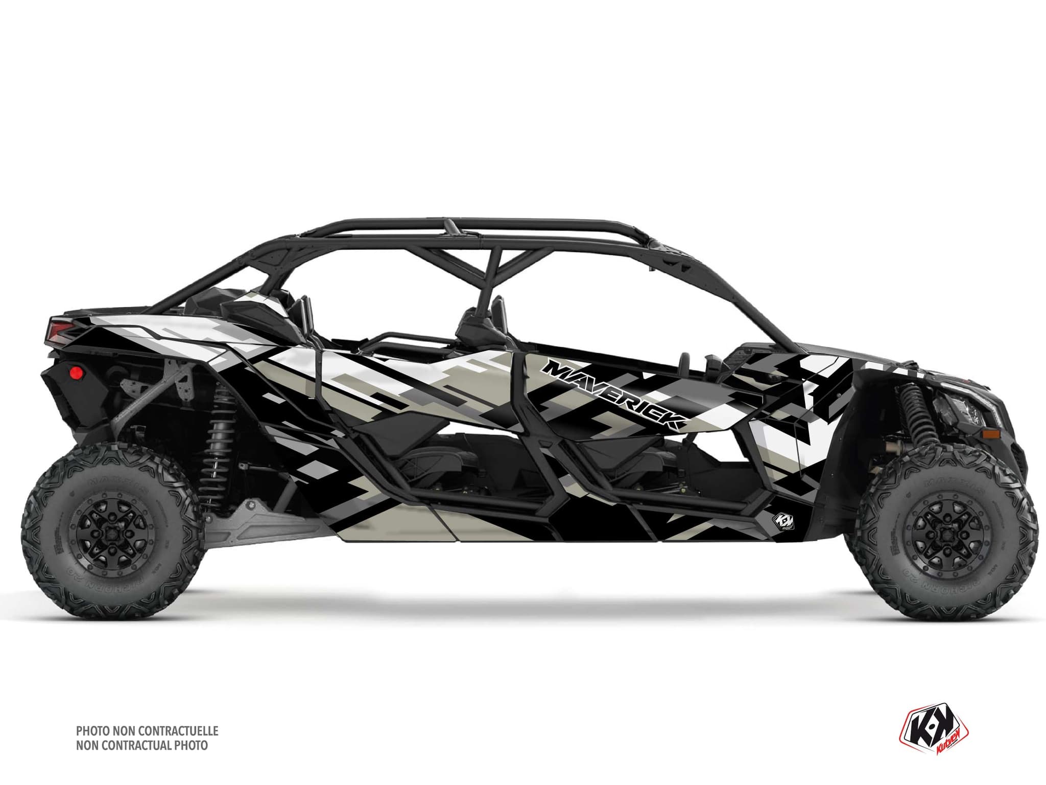 Kit Graphique ssv can-am maverick x3 max lane craie