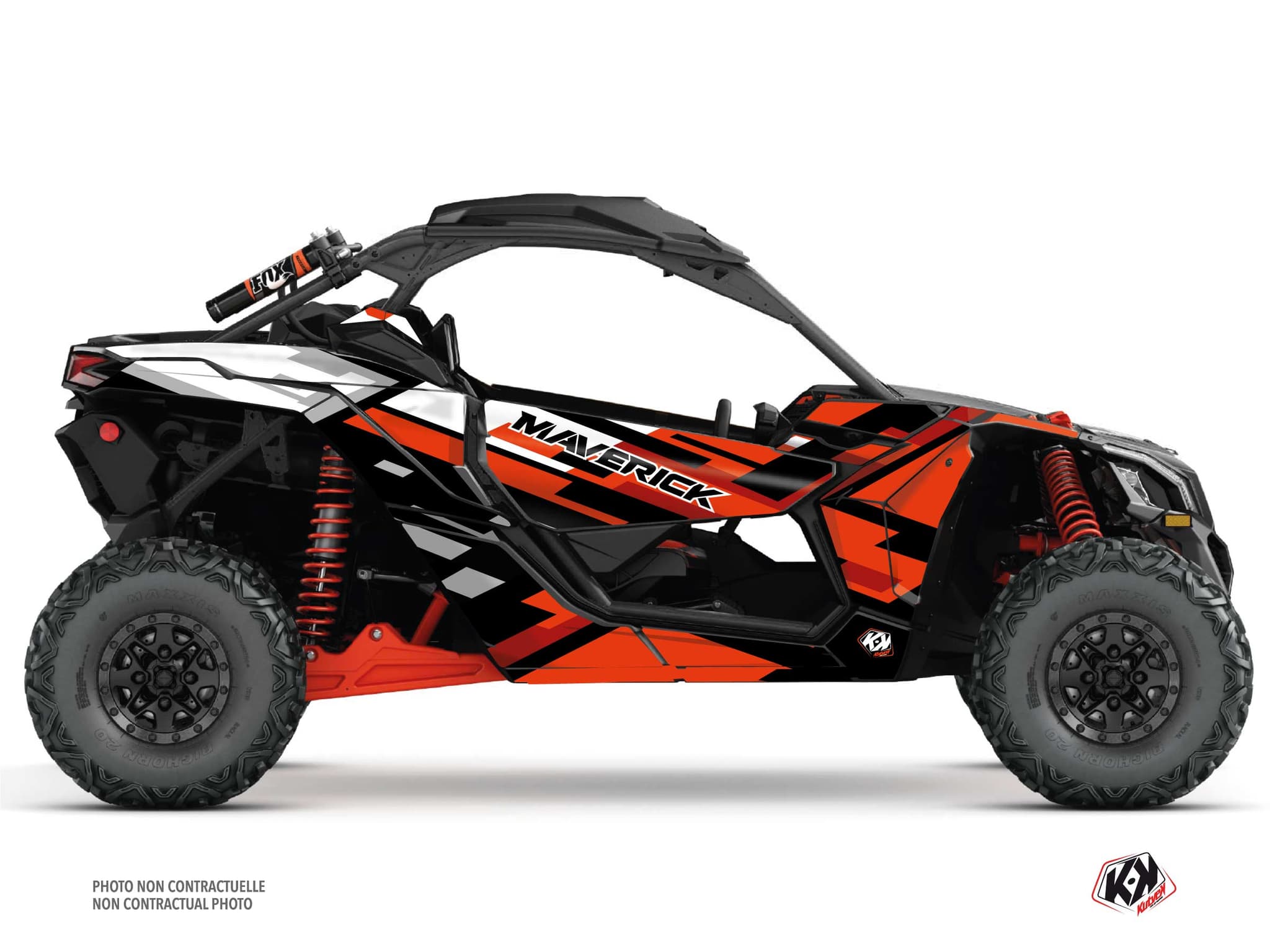 Kit graphique SSV CAN-AM MAVERICK X3 LANE Rouge