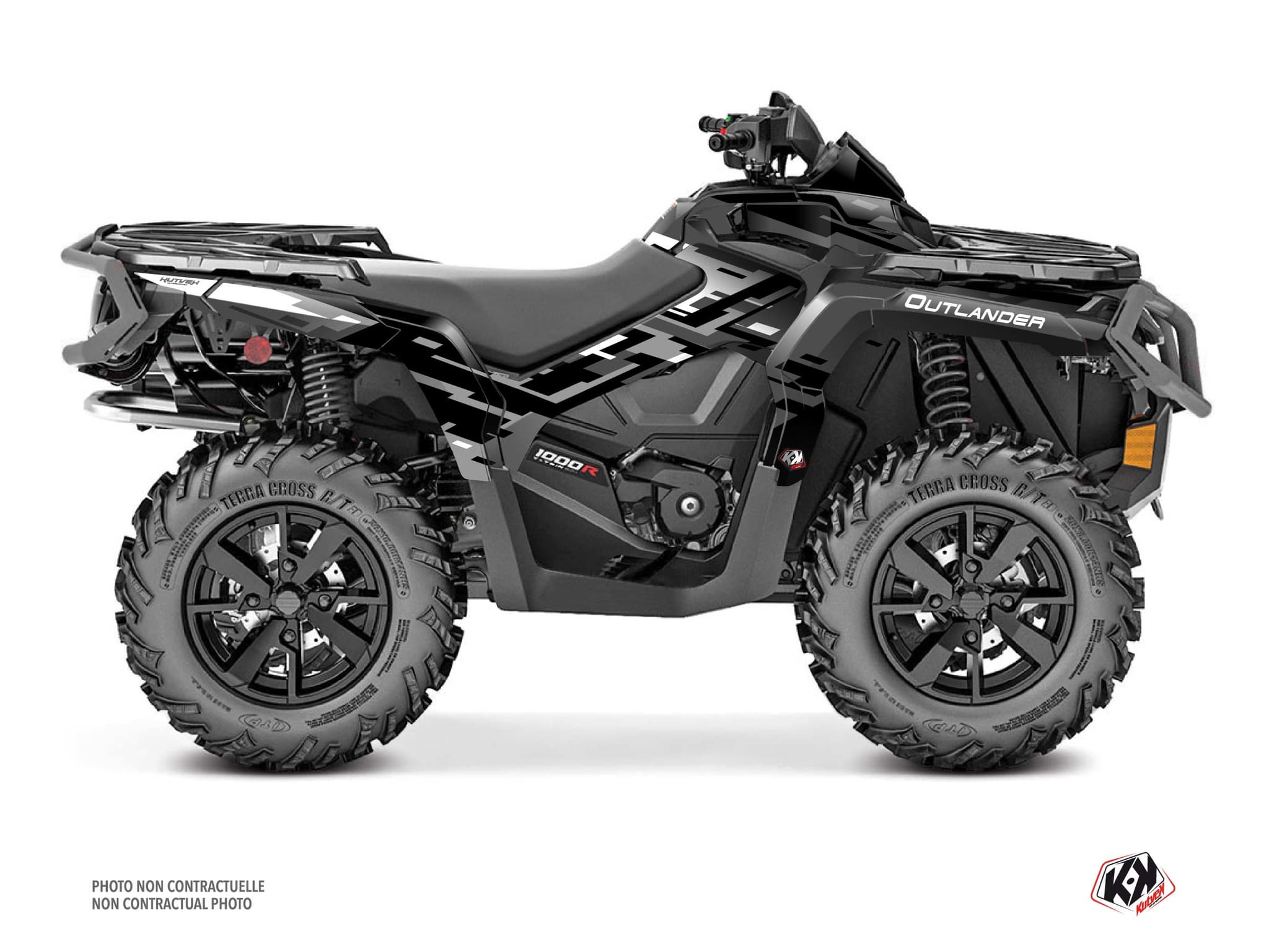 Kit graphique Quad CAN-AM OUTLANDER 1000 R LANE Gris | Can am | Kutvek